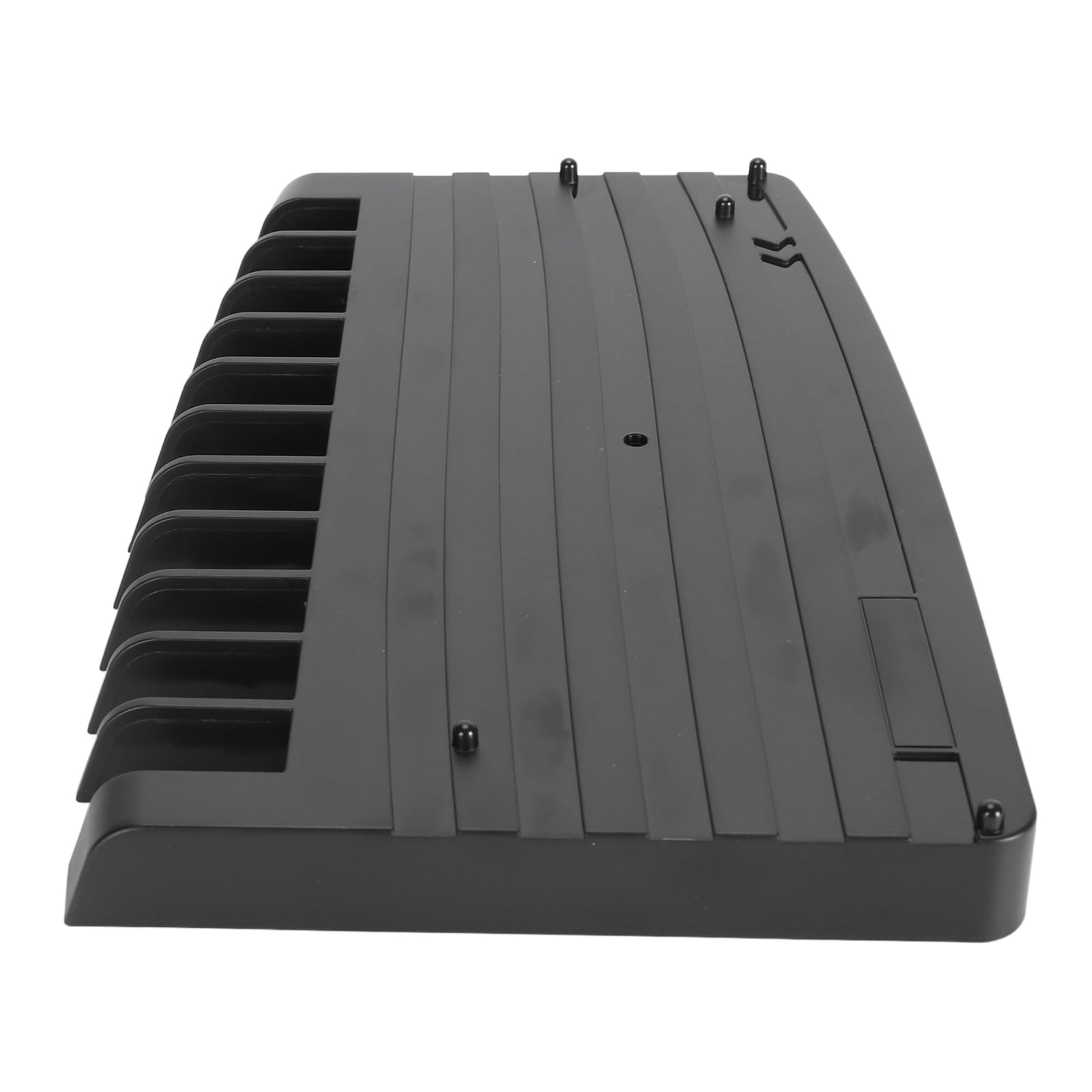 Vertical Console Stand for Nintendo Switch & PS5 - ABS Game Card Holder with 11 Slots, Black - Perfect for Gaming Setup & Organizing Accessories