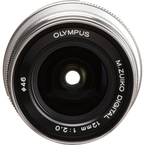 OM SYSTEM M.Zuiko Digital ED 12mm f/2.0 Wide Angle Prime Lens (Silver) - Perfect for Landscape, Street & Low Light Photography | Compatible with Olympus & Panasonic Micro Four Thirds Cameras