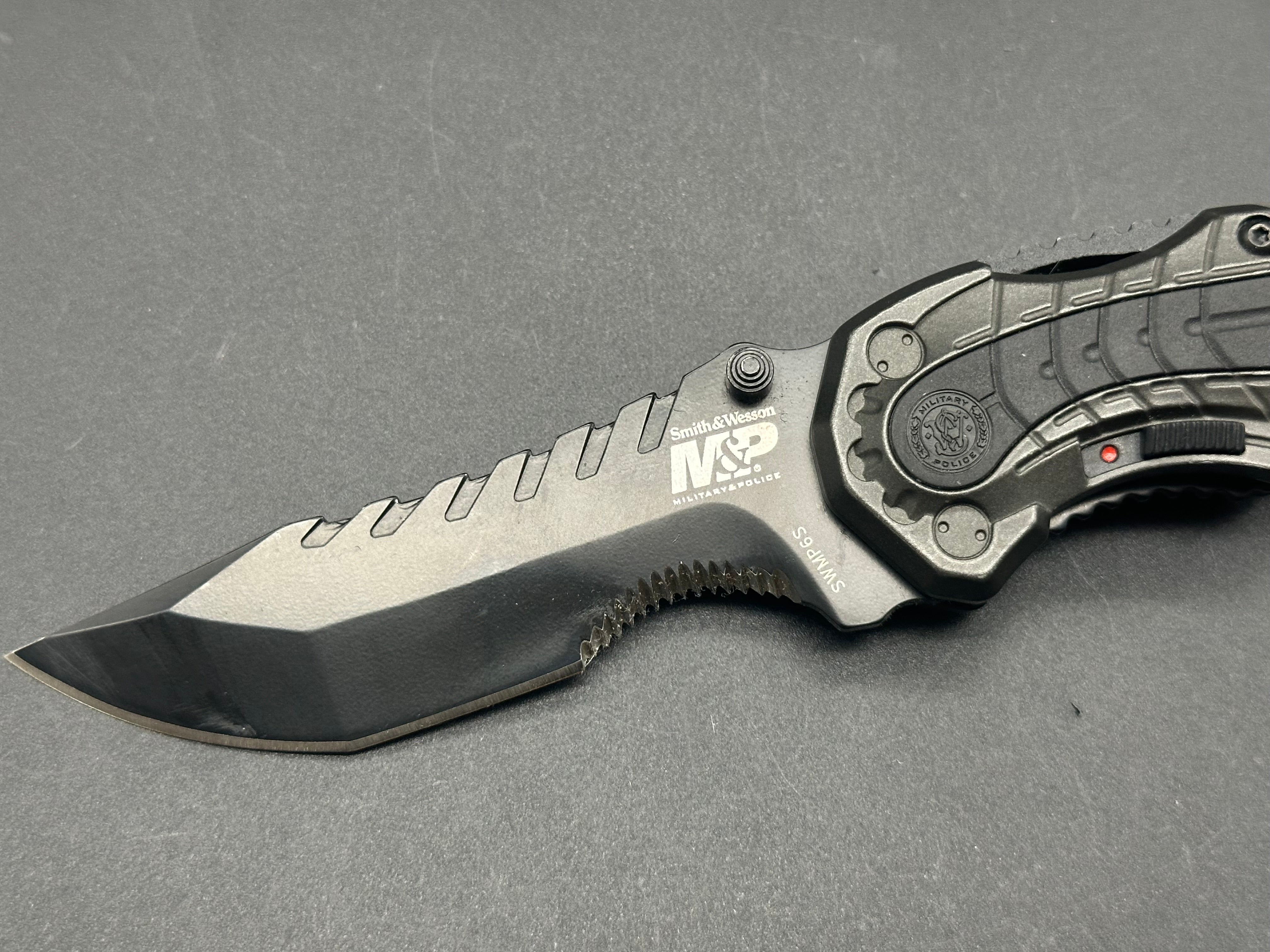 Smith & Wesson M.A.G.I.C. Assisted Opening Clip Point Folding Knife - Tactical EDC Pocket Knife for Outdoor, Camping, Hiking & Everyday Carry (EDC)