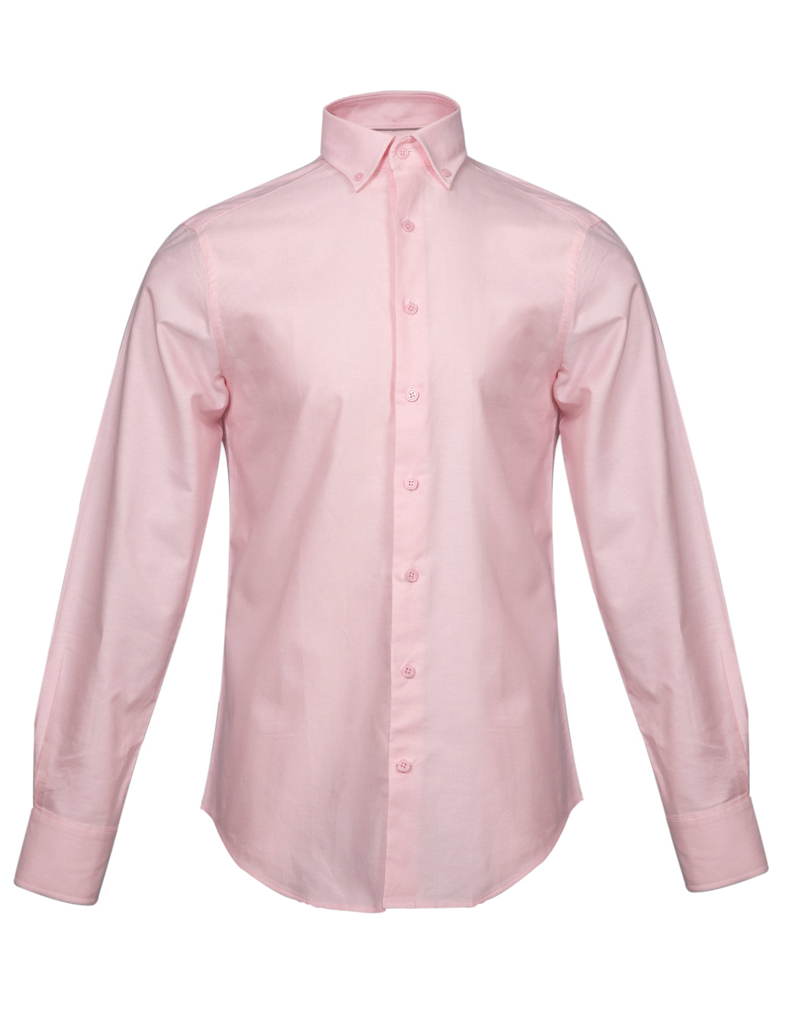 HENRY SARTORIAL Men's Casual Plain Pink Shirt - Comfortable Everyday Wear for Work & Outings