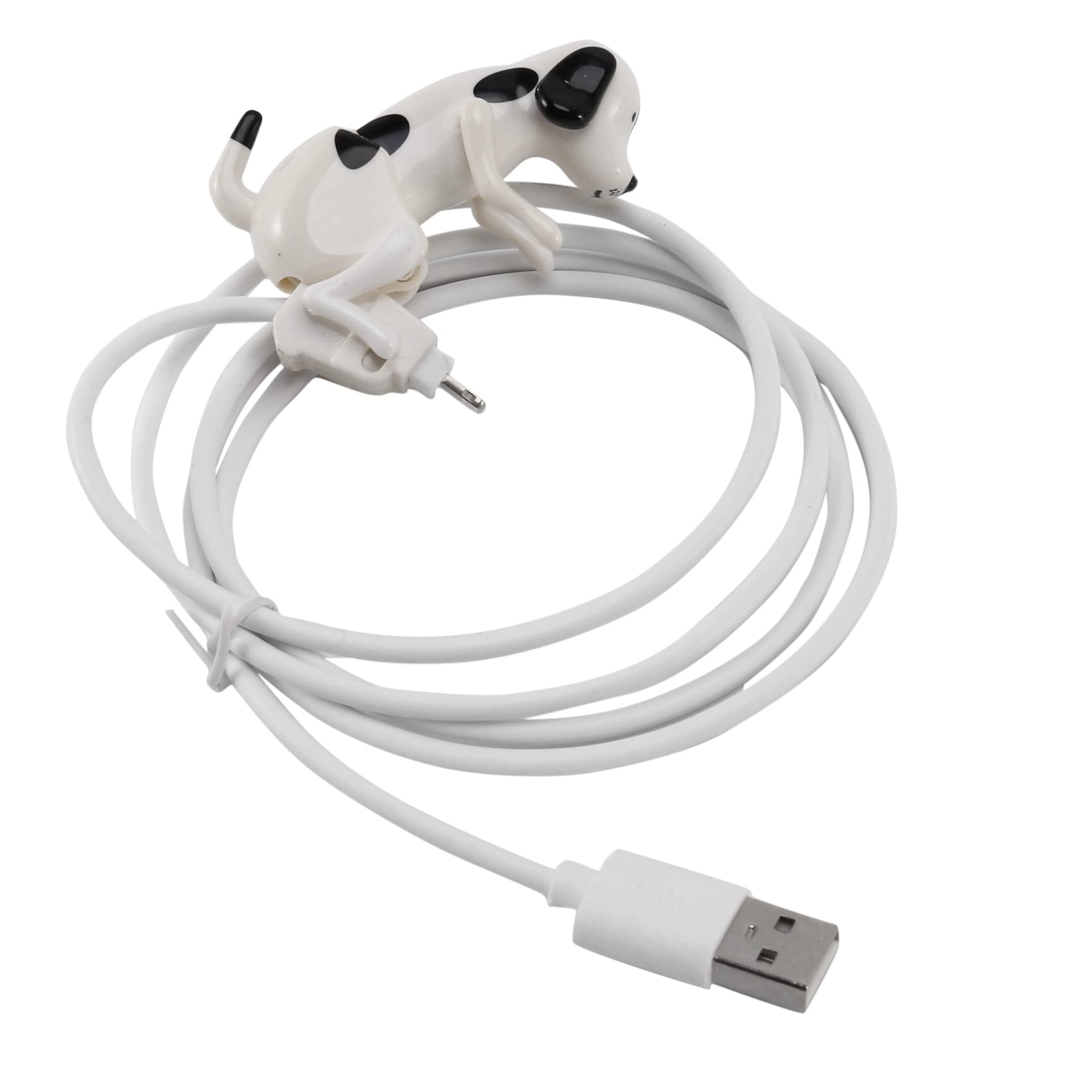 Fast Charging USB Cable 1.2M - Funny Humping Dog Design for Smartphones - White - Perfect for Home, Office & Travel Charging Needs