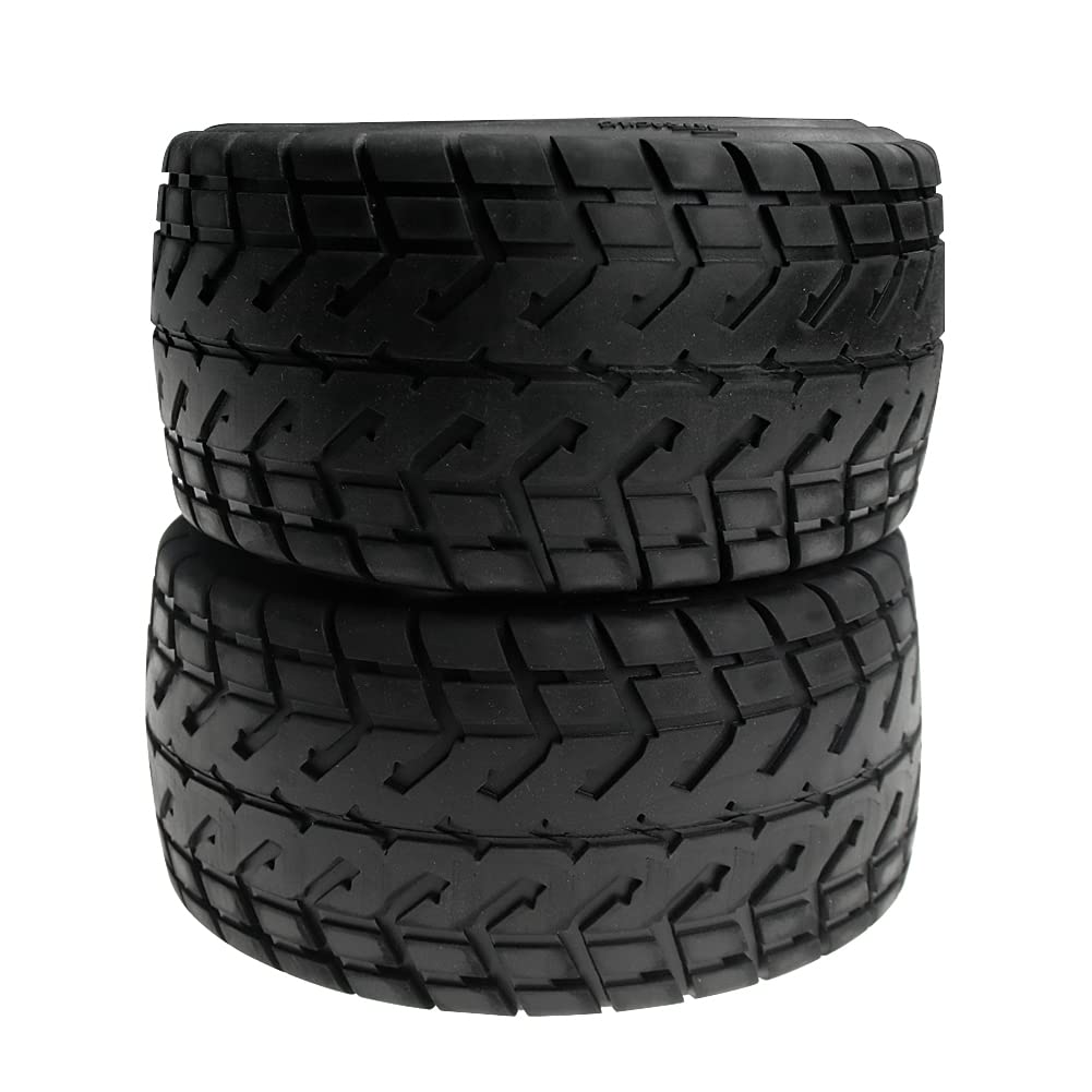 1:5 Scale RC High Simulation Fabric Rear Onroad Tires (2PCS) - Compatible with HPI ROFUN ROVAN Kingmotor Baja 5B SS - Perfect for Off-Road Racing and RC Car Upgrades