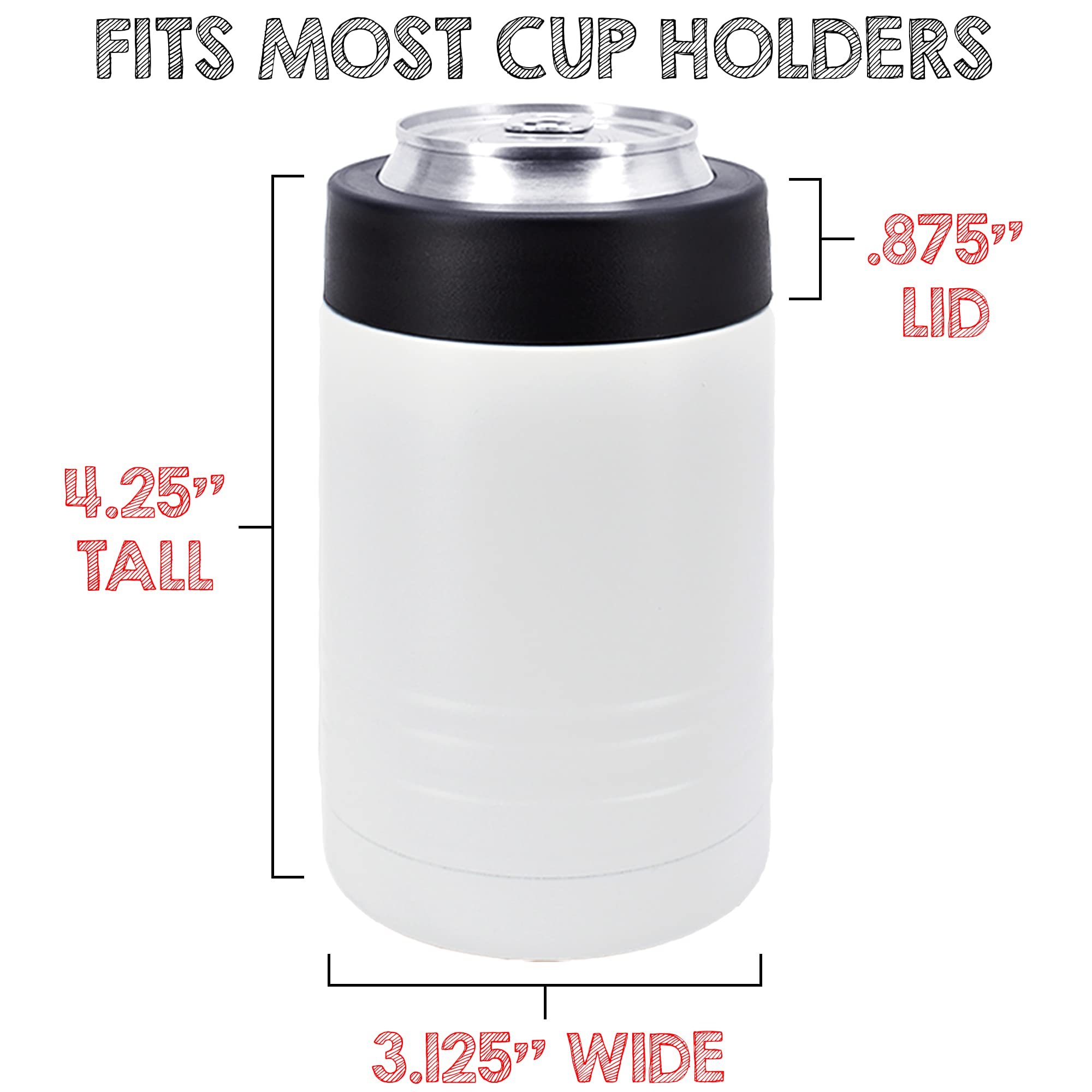 Clear Water Home Goods - 24-Pack 12 oz Stainless Steel Double Wall Vacuum Insulated Tumblers - Powder Coated White - Keeps Drinks Cold for 24 Hours - Perfect for Office, Gym, Picnics & Outdoor Activities