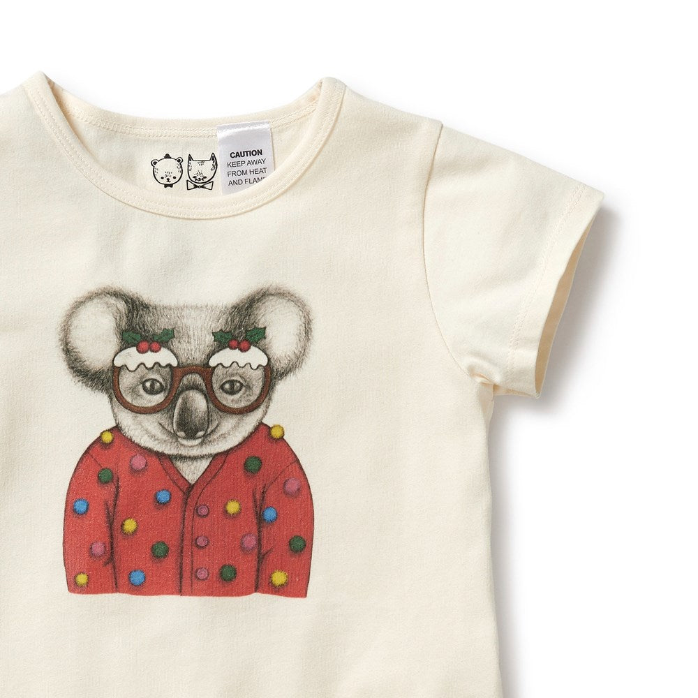 Koala Organic Christmas Pajamas for Women & Men - Soft Holiday Sleepwear Set - Perfect for Family Matching, Christmas Morning & Cozy Winter Nights