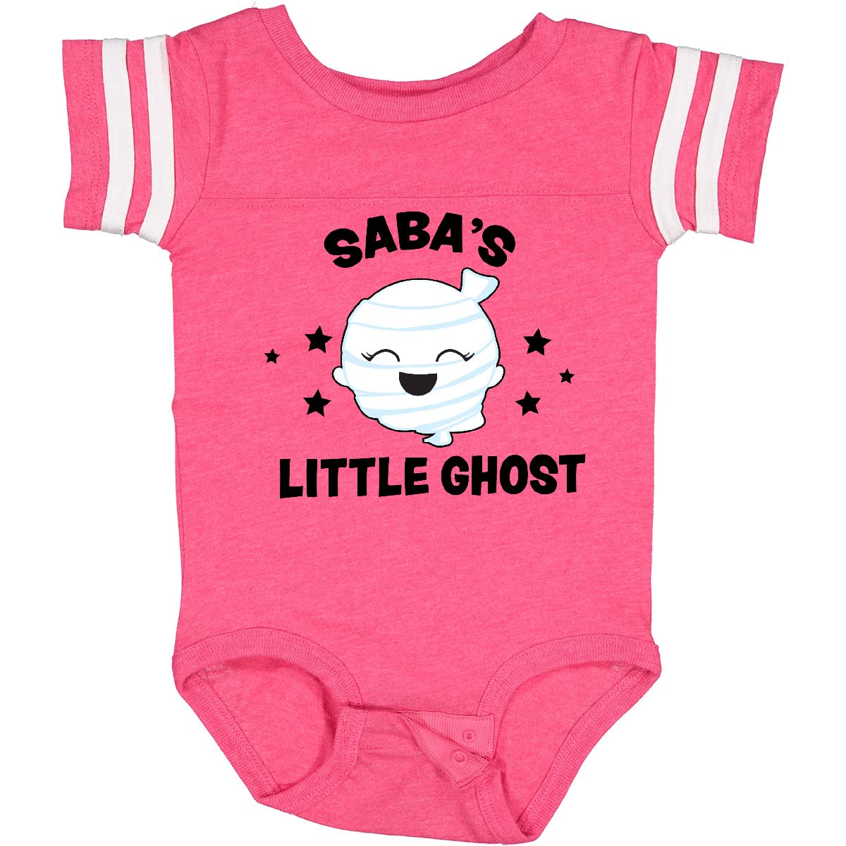 Inktastic Cute Saba's Little Ghost with Stars Baby Bodysuit - Soft Cotton Infant Onesie for Halloween & Everyday Wear - Perfect Gift for Newborns & Baby Showers