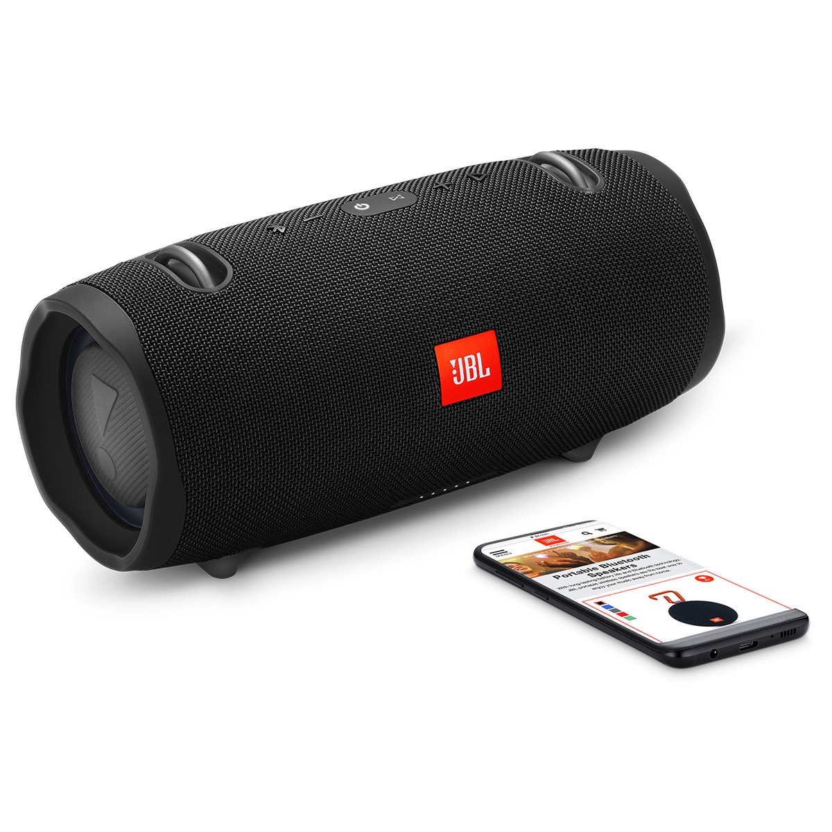 JBL Xtreme 2 Waterproof Portable Bluetooth Speaker - Wireless Outdoor Speaker with 15 Hours Playtime, IPX7 Waterproof, Dual Passive Radiators - Perfect for Beach, Pool, Camping & Parties (Black)