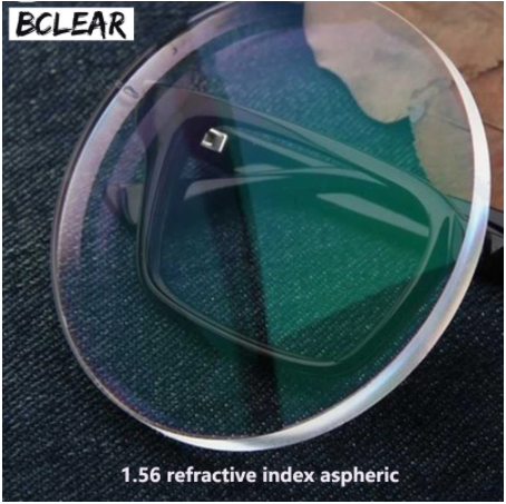 BCLEAR 1.56 Index Aspherical Clear Refractive Lenses - Ultra Thin Lightweight Eyeglass Lenses for Myopia & Hyperopia Correction | Perfect for Daily Wear, Reading & Computer Use