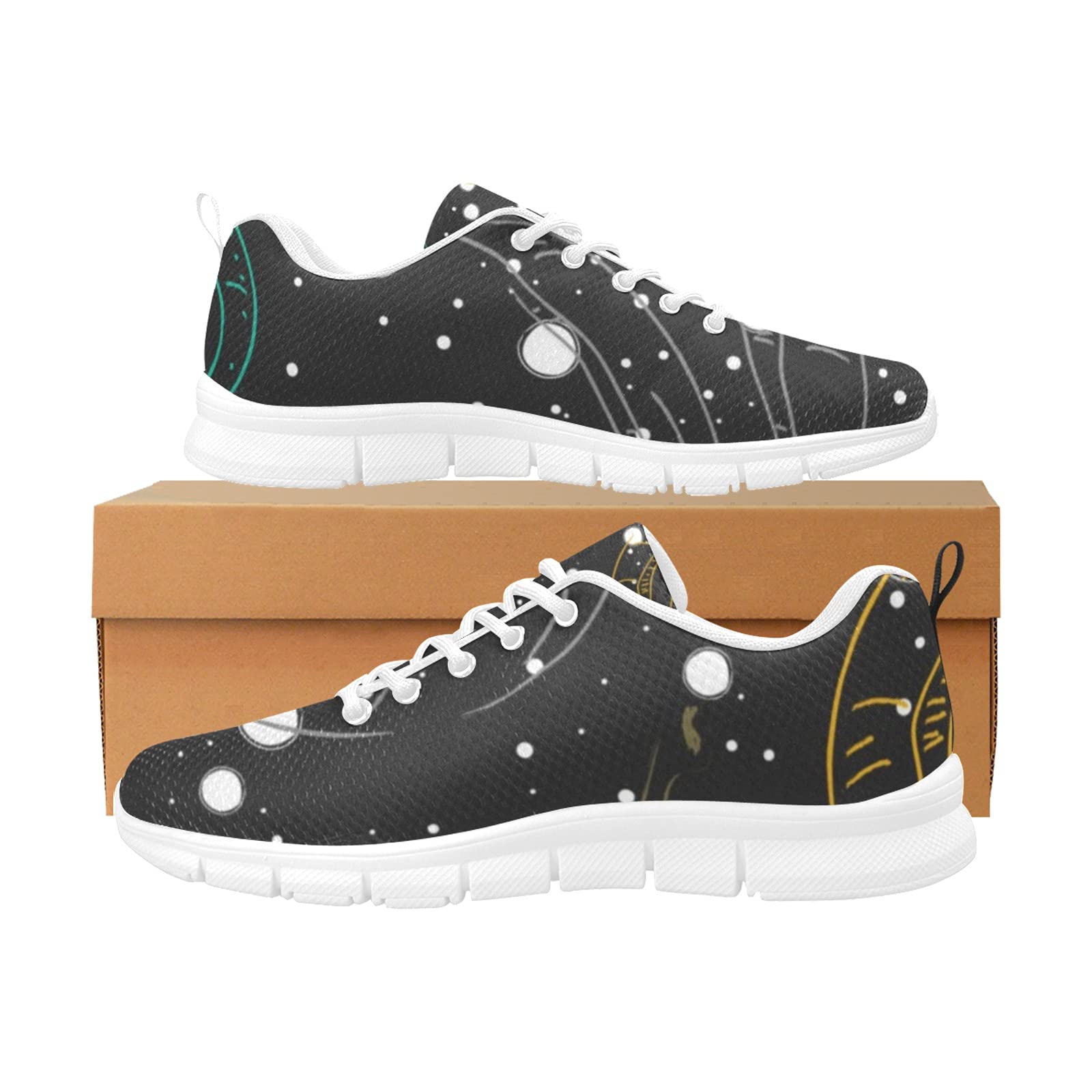 ANANGTEE Women's Rainbow Neon Mermaid Scale Sneakers - Fashion Slip-On Tennis Shoes with Arch Support, Lightweight & Breathable for Walking, Casual Wear | Perfect for Workouts, Gym, Running Errands & Street Style