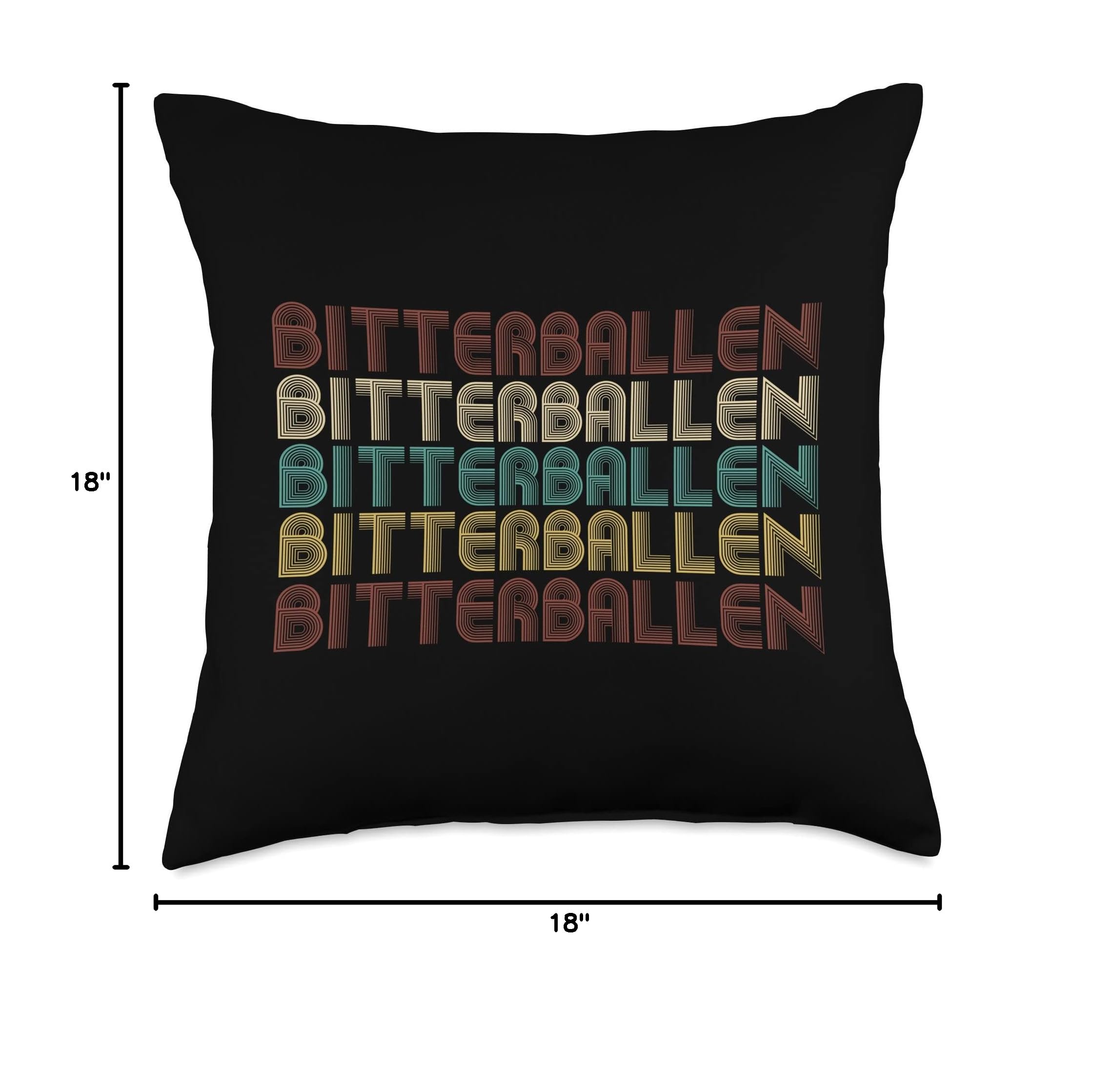 Dutch Bitterballen Comfort Food Throw Pillow - Soft Decorative Cushion for Home, Living Room, or Office - Perfect Gift for Dutch Food Lovers