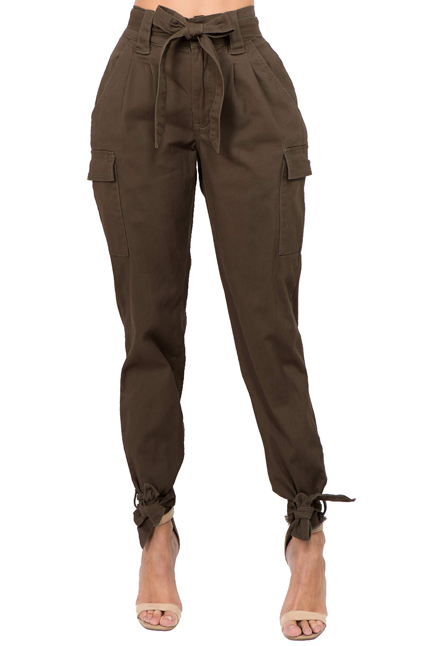 Twiin Sisters Women's Stretchy High Waist Jogger Pants - Slim & Baggie Fit Trendy Casual Sweatpants for Women | Perfect for Yoga, Running, Lounge & Everyday Wear