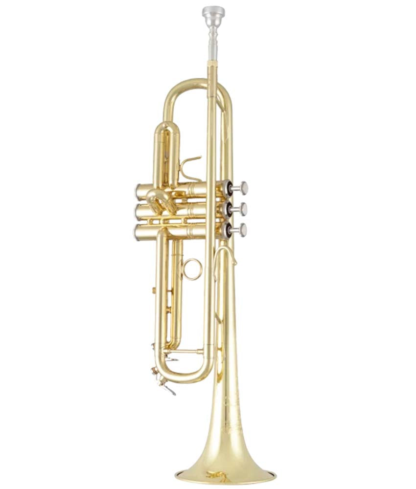Bach BTR411 Intermediate Bb Trumpet - Professional Lacquered Brass Instrument for Students & Musicians | Perfect for School Bands, Jazz Ensembles & Solo Performances