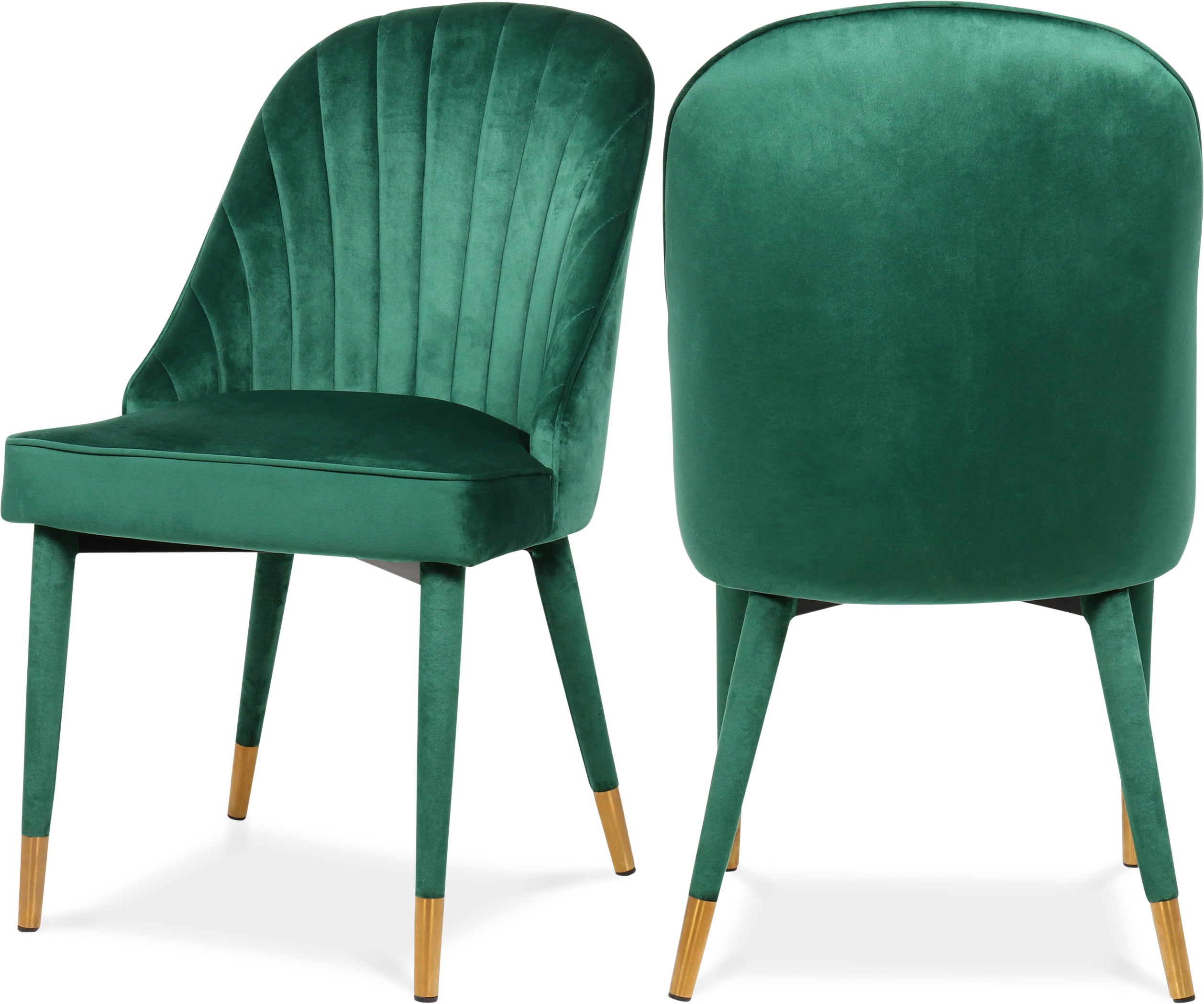 Luxury Belle Velvet Dining Chairs - Soft Upholstered Modern Accent Chairs for Dining Room, Kitchen, or Office - Elegant Home Decor & Comfortable Seating Solution