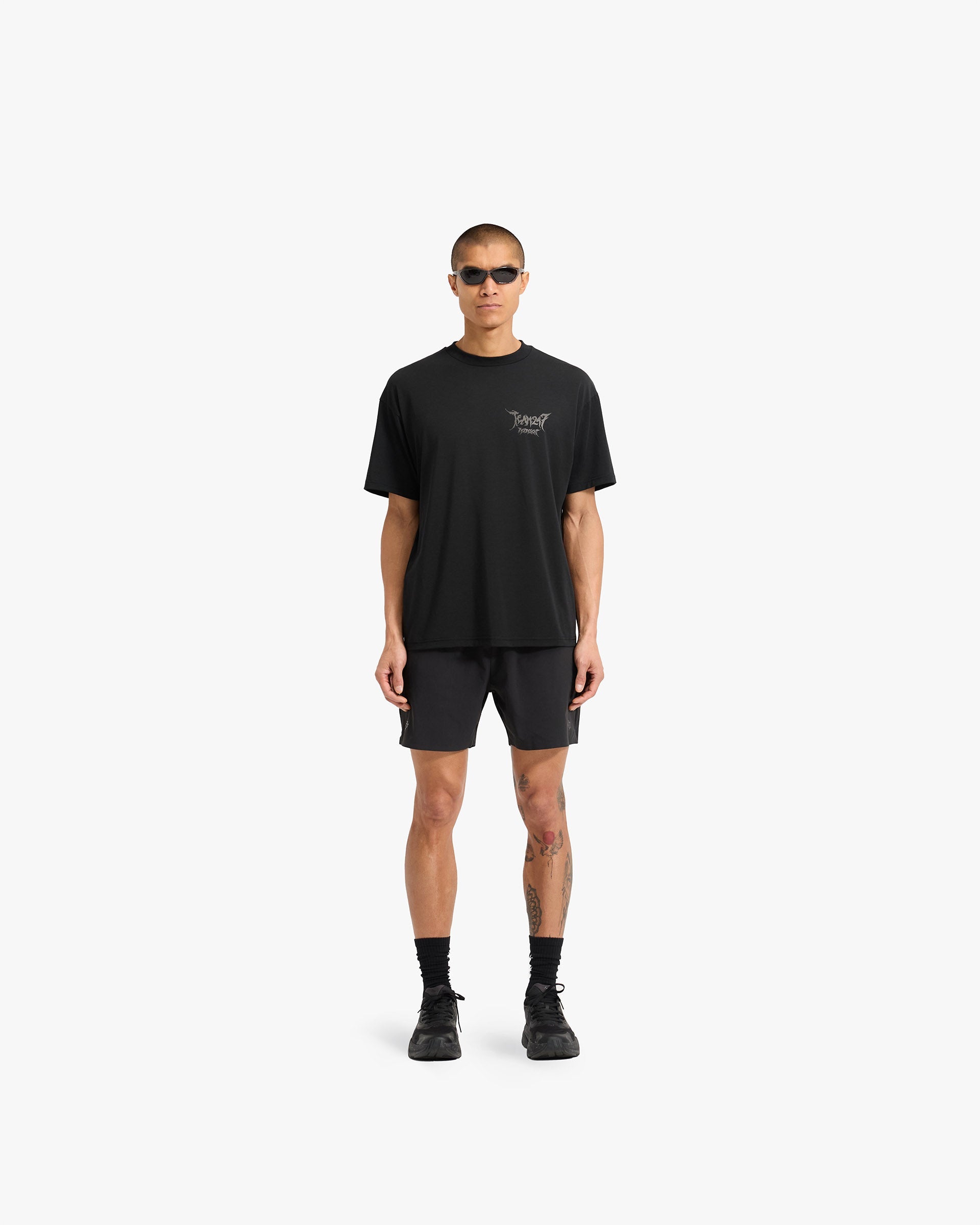 Team 247 X END Oversized T-Shirt for Men - Jet Black - Streetwear Fashion & Casual Wear for Everyday Comfort