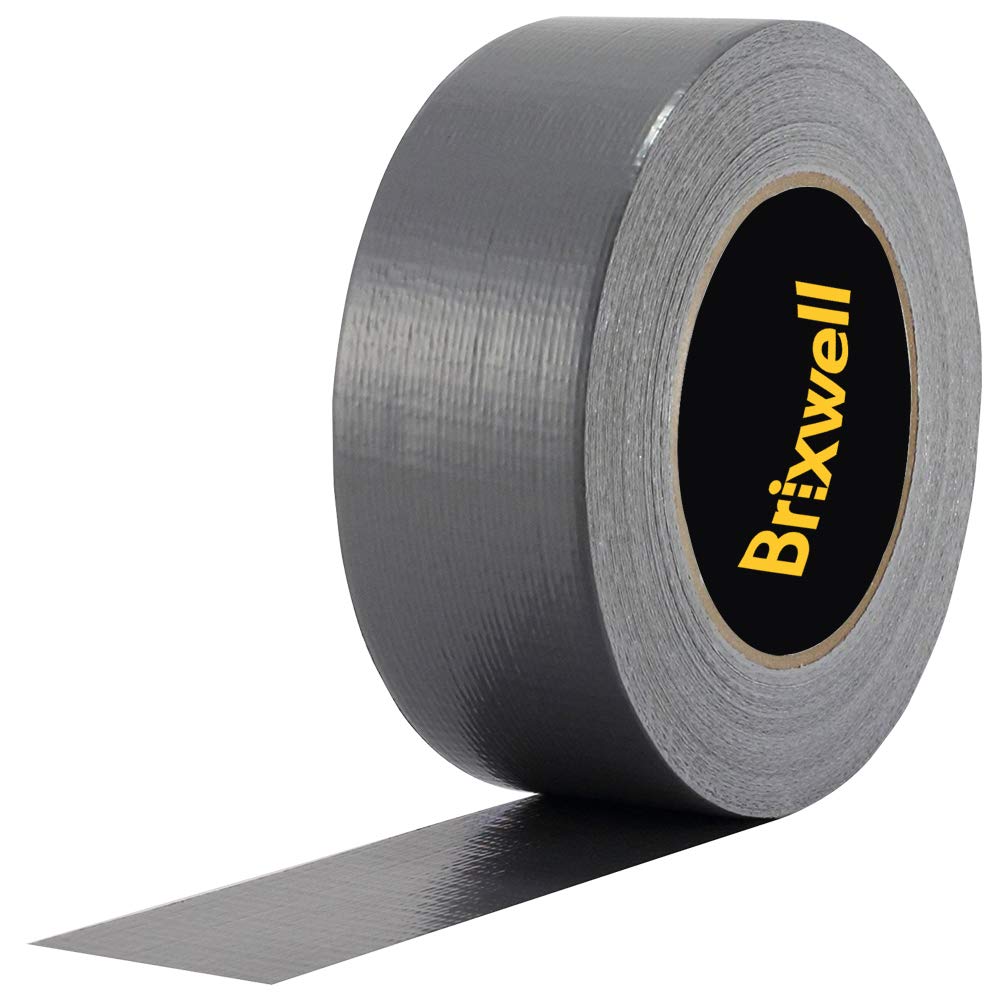 Brixwell 48 Rolls - Heavy Duty Duct Tape 1.88 Inch x 60 Yards, Professional Grade Strong Adhesive, Made in USA | for Home Repairs, Crafting, Packaging & Industrial Use