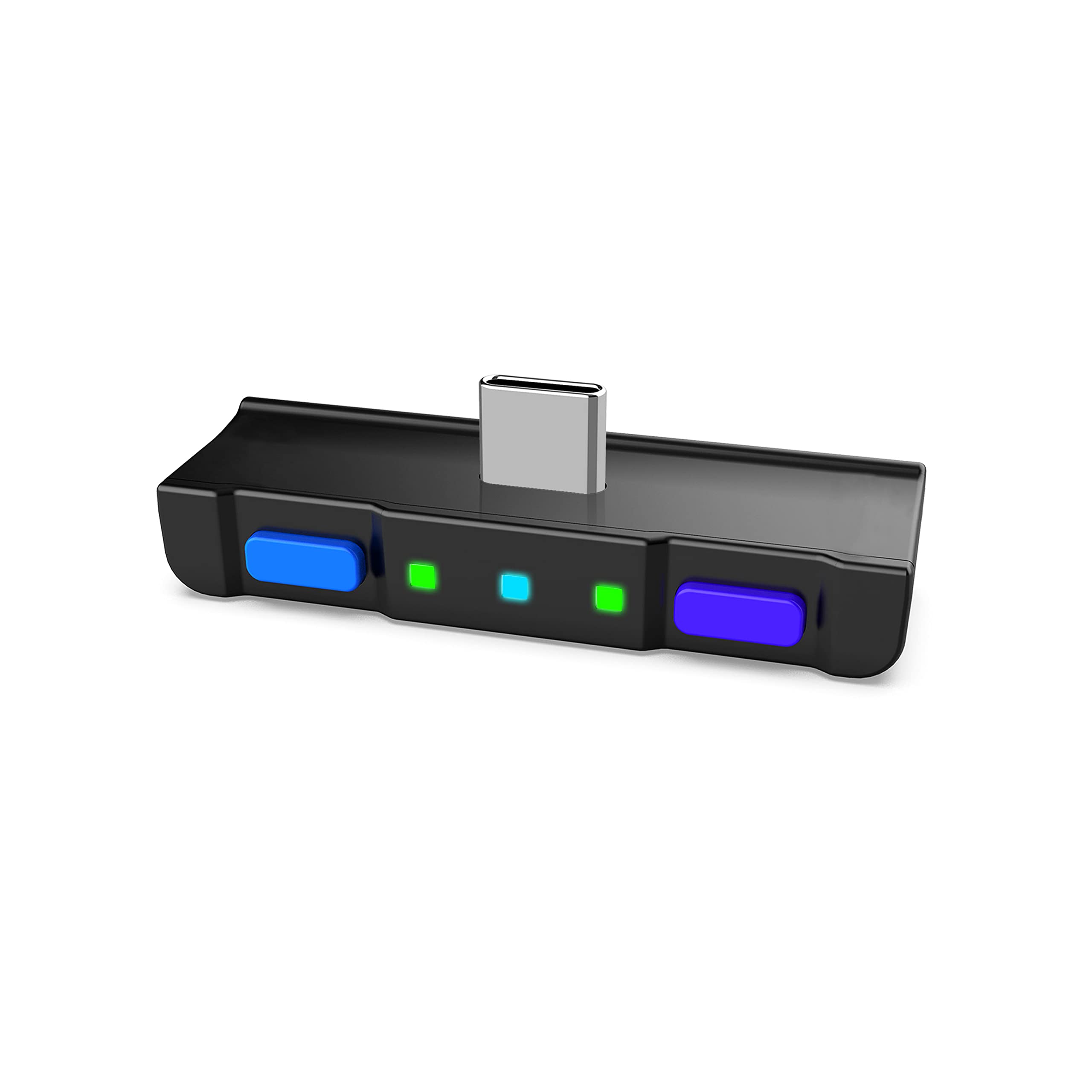 HomeSpot Bluetooth 5.0 Audio Transmitter Adapter with USB-C & APTX Low Latency - Wireless Audio Adapter for Nintendo Switch, PS5, PC, TV - Compatible with AirPods, Bose, Sony Headphones (Azure Blue & Ultra Violet) | Perfect for Gaming, Movies & Music Streaming