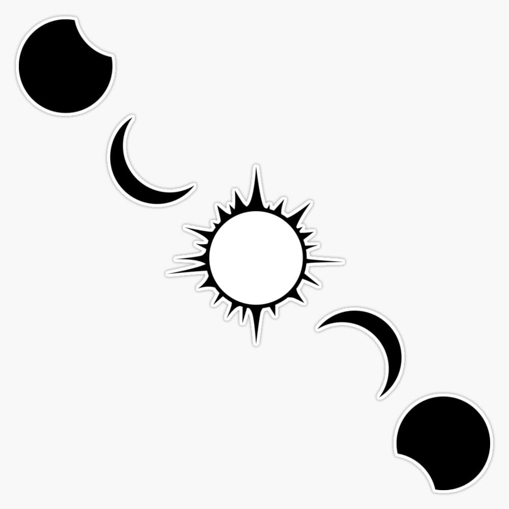 Solar Eclipse Sticker - 5