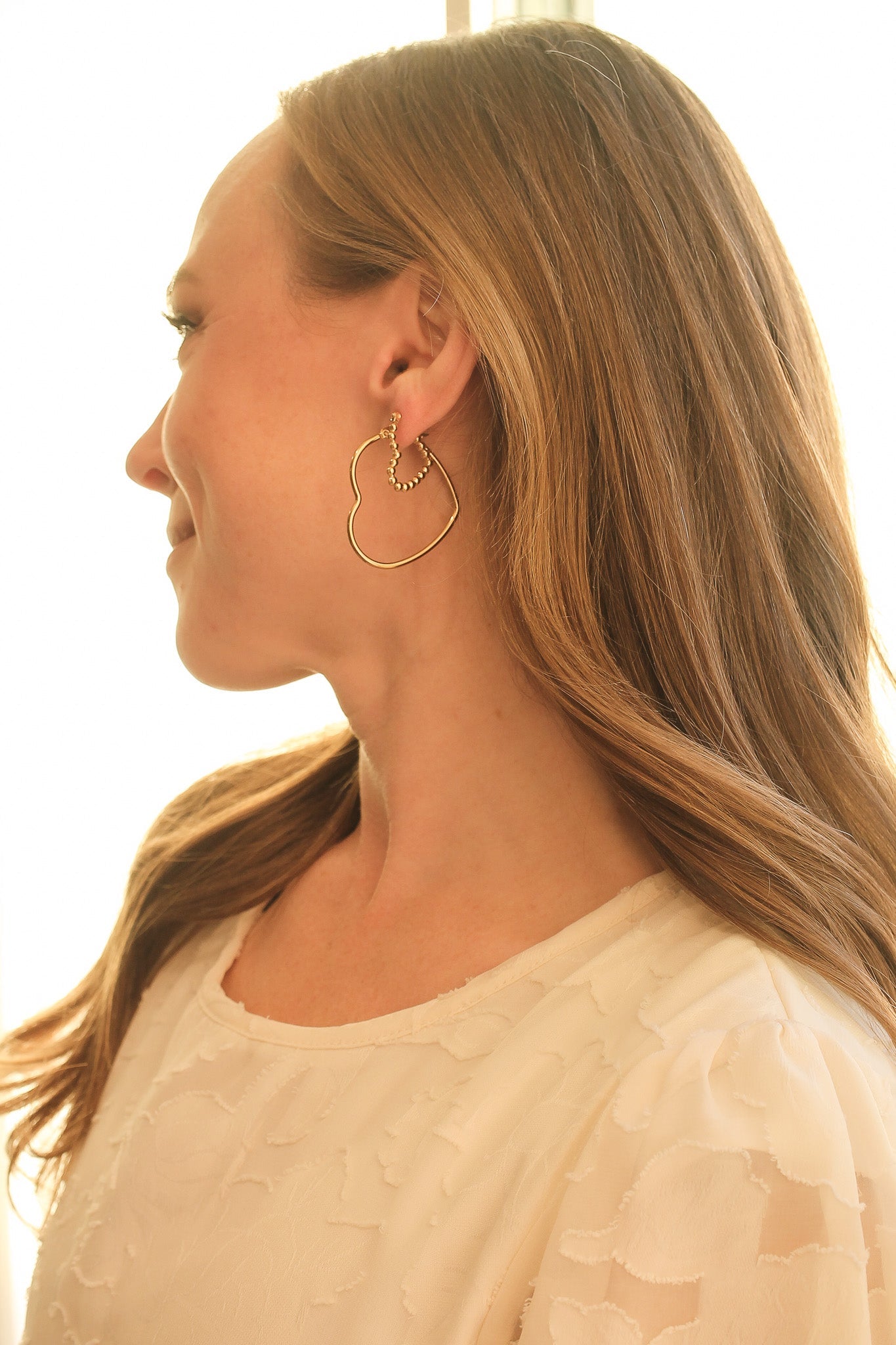 Trendy Lover Hoop Earrings for Women - Romantic & Elegant Jewelry Gift for Her - Perfect for Date Nights, Weddings & Special Occasions