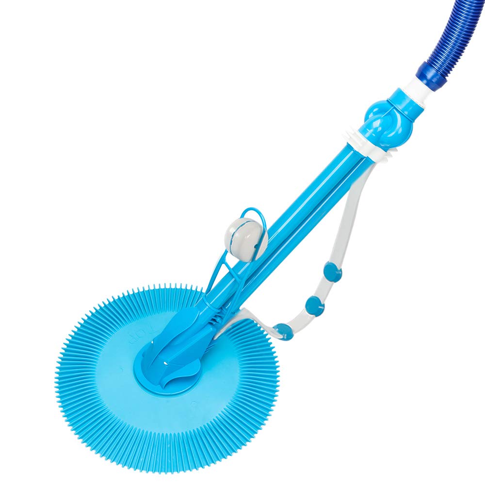 Automatic Swimming Pool Cleaner with 10-Piece Durable Hose - Blue | Efficient Pool Maintenance for In-Ground & Above Ground Pools | Perfect for Home, Vacation Rental & Commercial Use