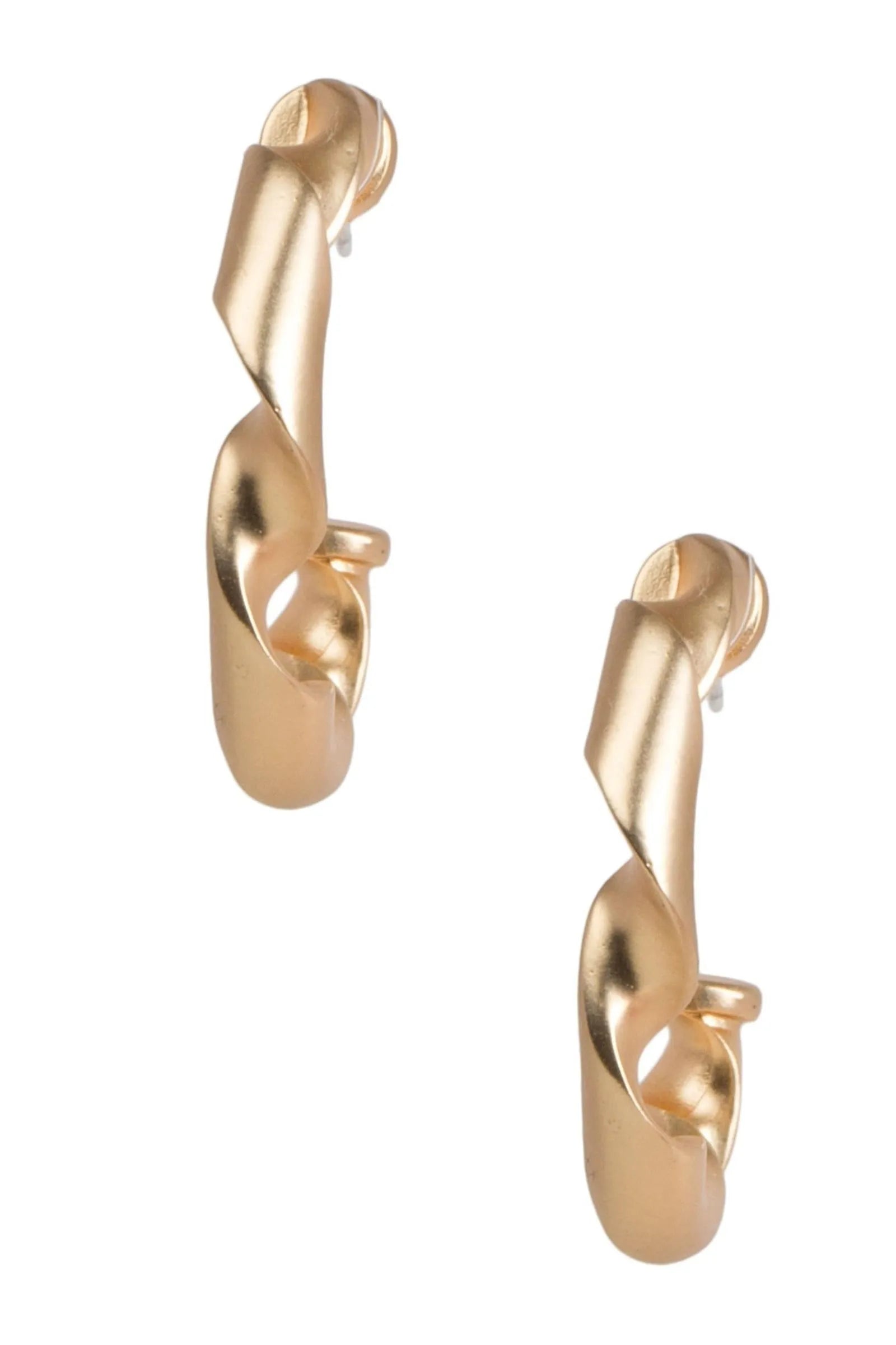 Twisted Hoop Earrings for Women - Trendy Gold & Silver Boho Dangle Earrings - Perfect for Parties, Weddings & Everyday Wear