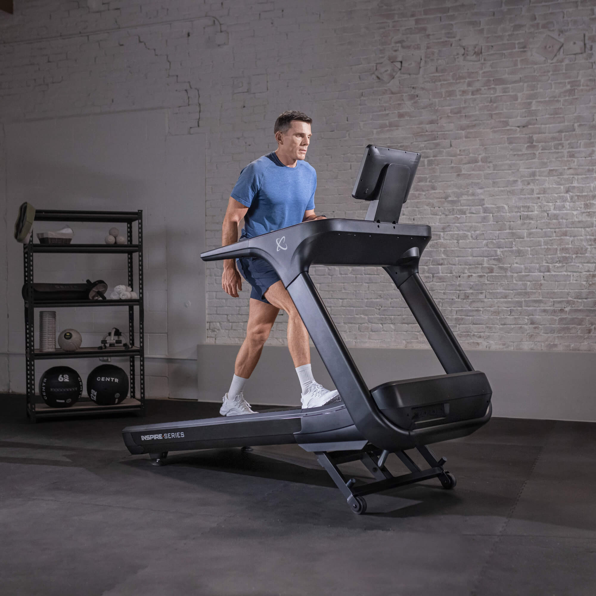 Inspire Series T7S Treadmill - Foldable Electric Running Machine with LCD Display for Home Gym & Cardio Workout - Perfect for Small Spaces & Indoor Fitness Training