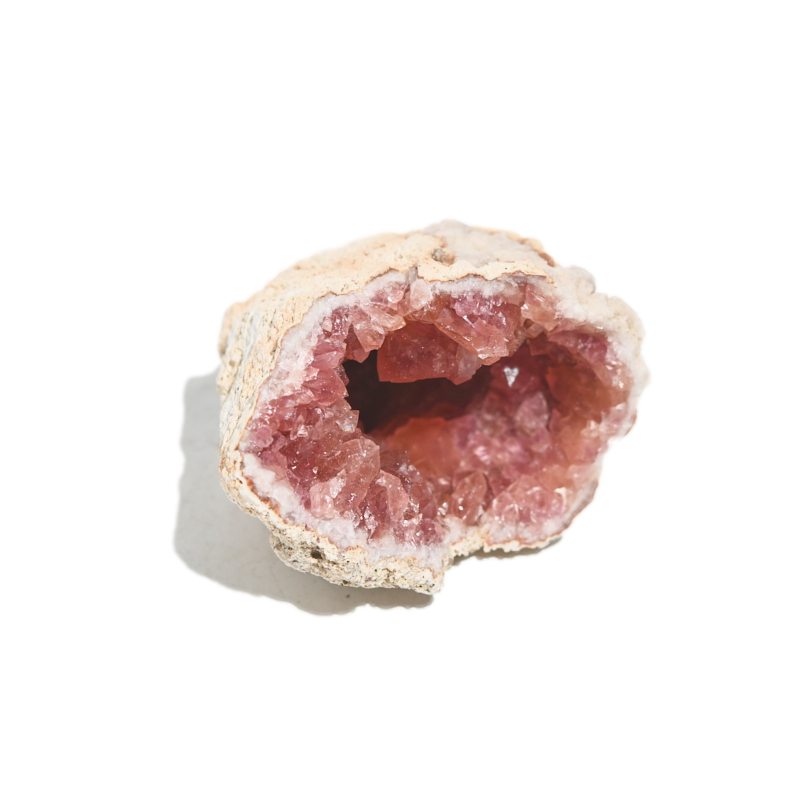 Natural Pink Amethyst Geode Crystal Cluster - Healing Stone for Home Decor, Meditation & Spiritual Gifts | Perfect for Office Desk, Yoga Space & Energy Healing