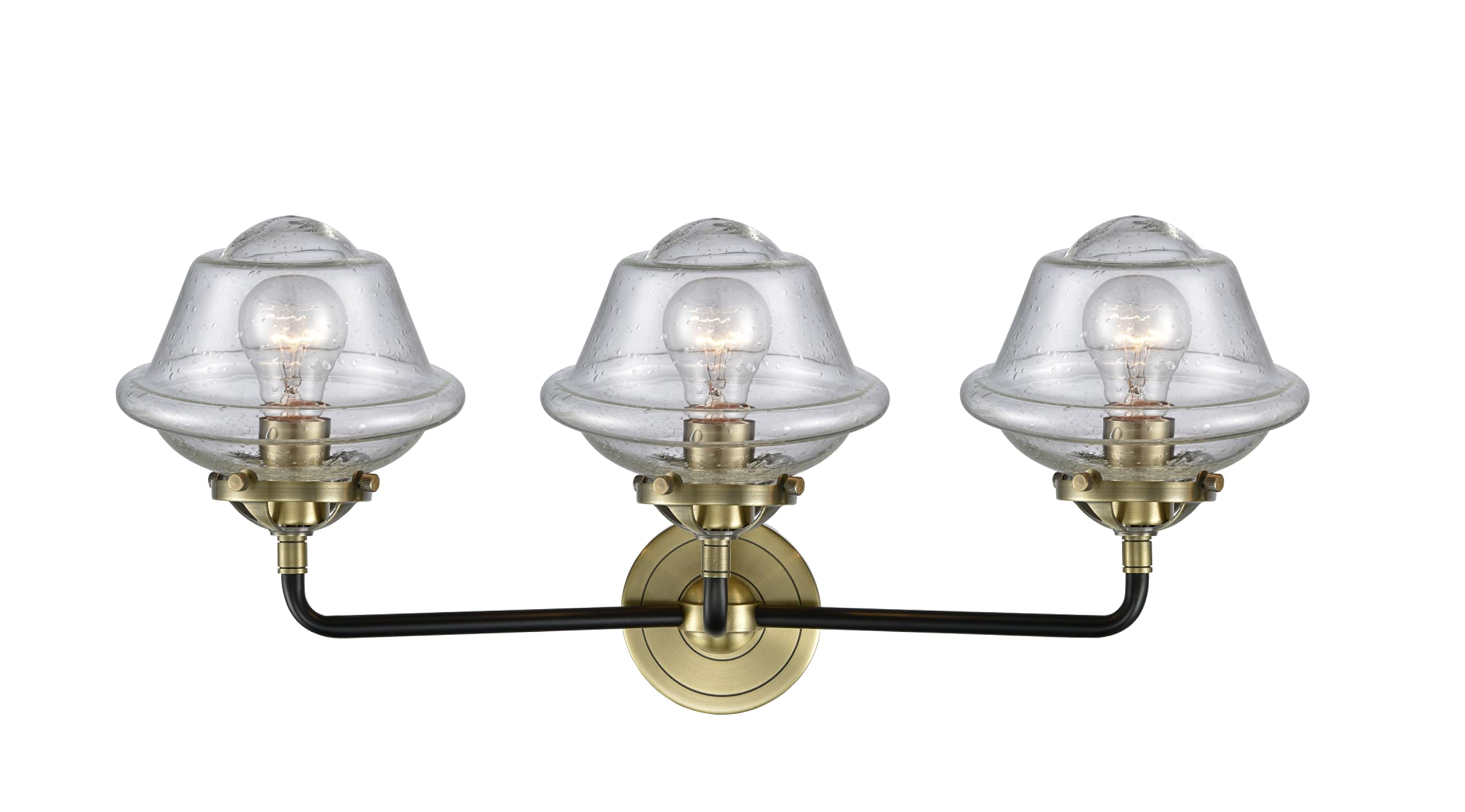 Innovations Lighting 284-3W-SN-G54 Small Bell 2-Light Bathroom Vanity Fixture, 23
