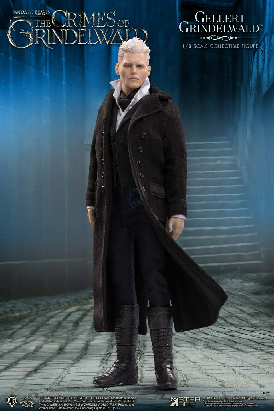 Fantastic Beasts: The Crimes of Grindelwald Gellert Grindelwald 1:8 Scale Collectible Action Figure by Star Ace Toys - Premium Multicolor Movie Character Model for Display & Collectors