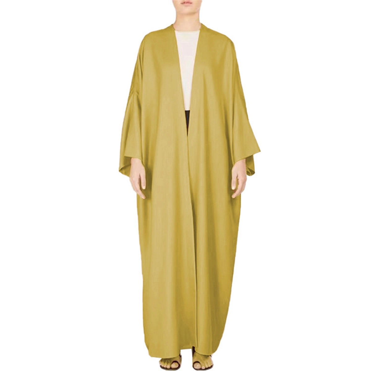 Elegant Open Front Cardigan Abaya Dress #25435 - Perfect for Casual Wear, Prayer, and Modest Fashion