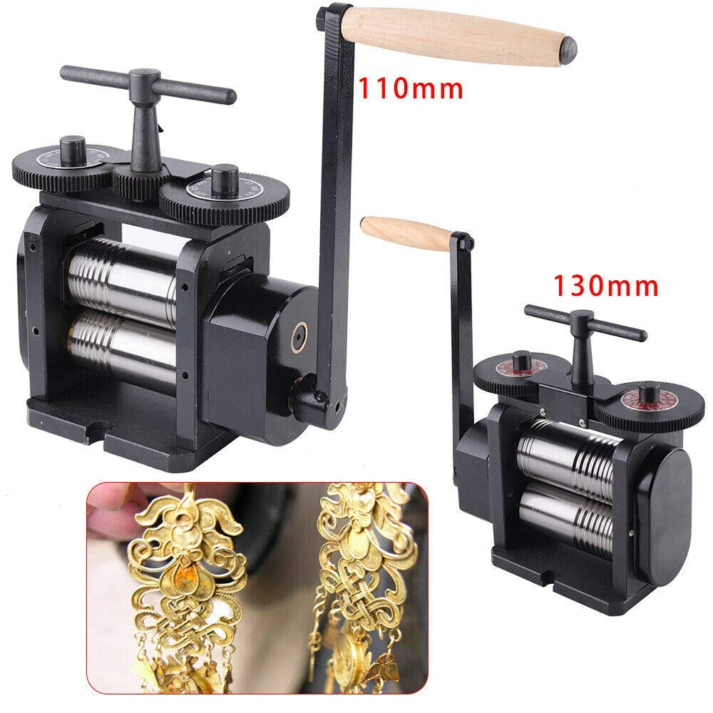 85mm Rolling Mill Machine for Jewelry Making - Metal Sheet & Wire Flat Press Tool - DIY Repair & Metalworking (Black) - Perfect for Jewelers, Blacksmiths & Metal Crafters