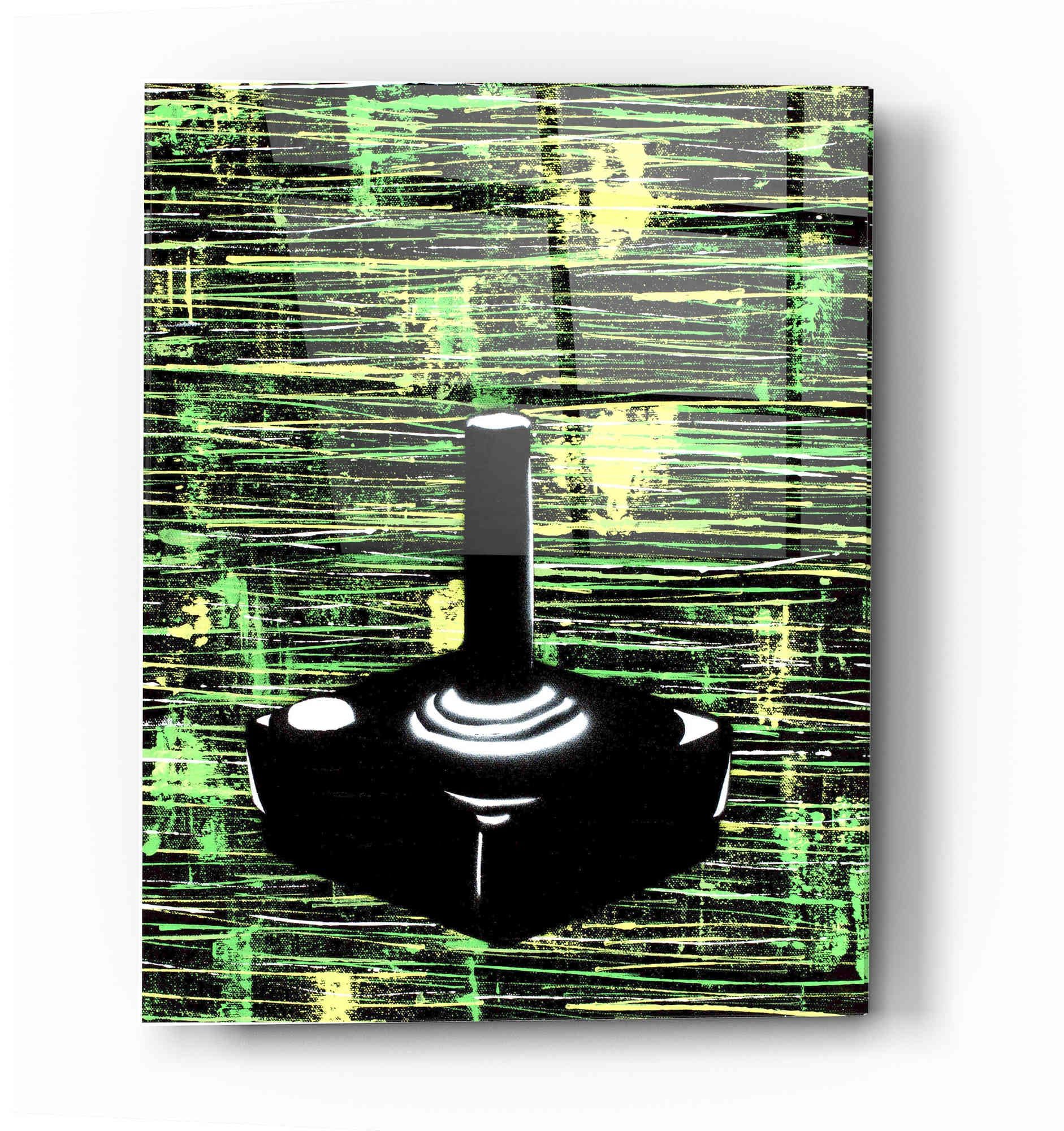 Epic Art 'Joystick' by Craig Snodgrass - 16x24 Inch Acrylic Glass Wall Art Decor for Living Room, Bedroom & Office - Modern Abstract Painting for Gamers & Art Collectors