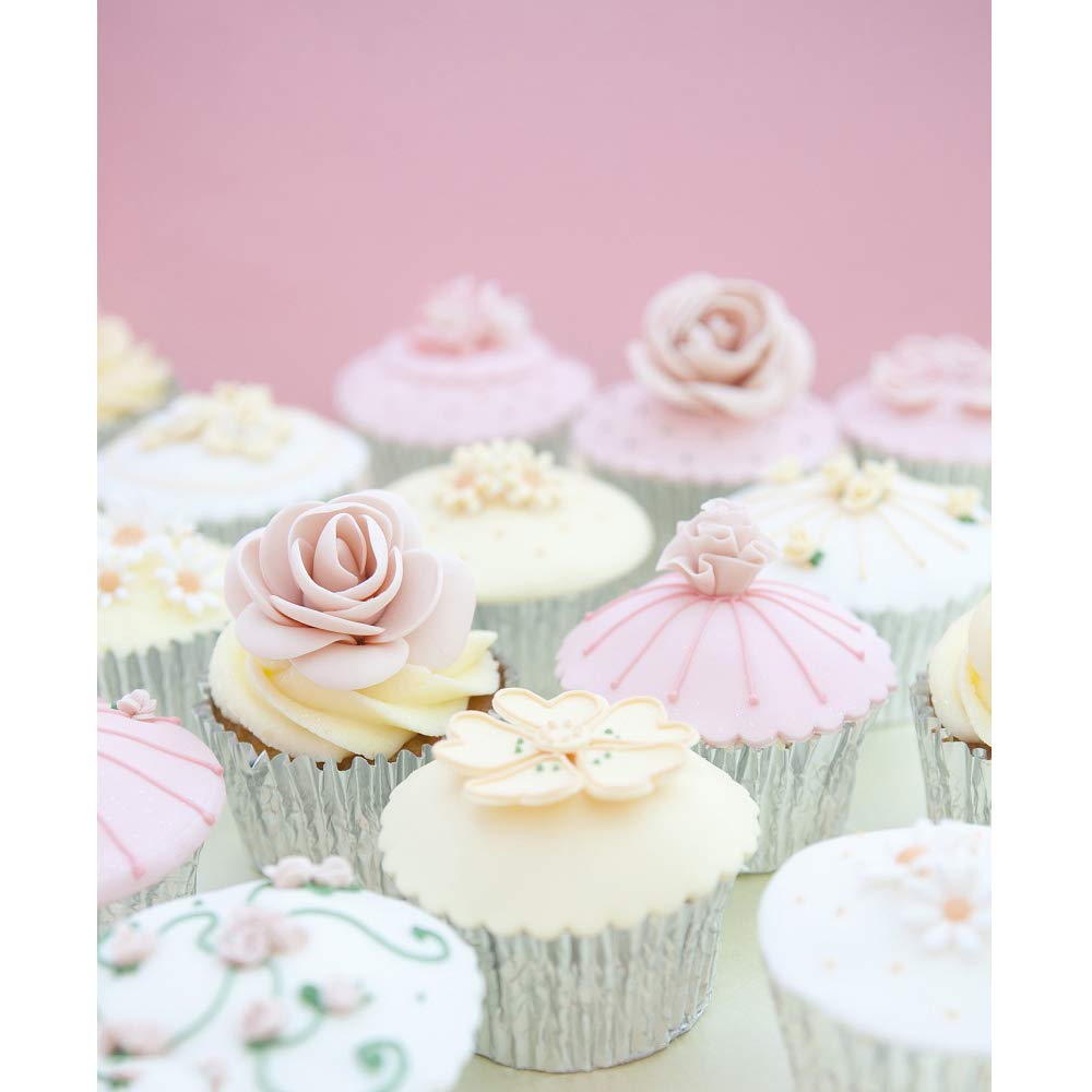 400-Piece Metallic Foil Cupcake Liners - Silver, Rose Gold, Black & Gold Baking Cups for Muffins, Treats & Desserts | Perfect for Weddings, Birthdays, Baby Showers & Party Decorations | Reusable & Elegant Baking Accessories