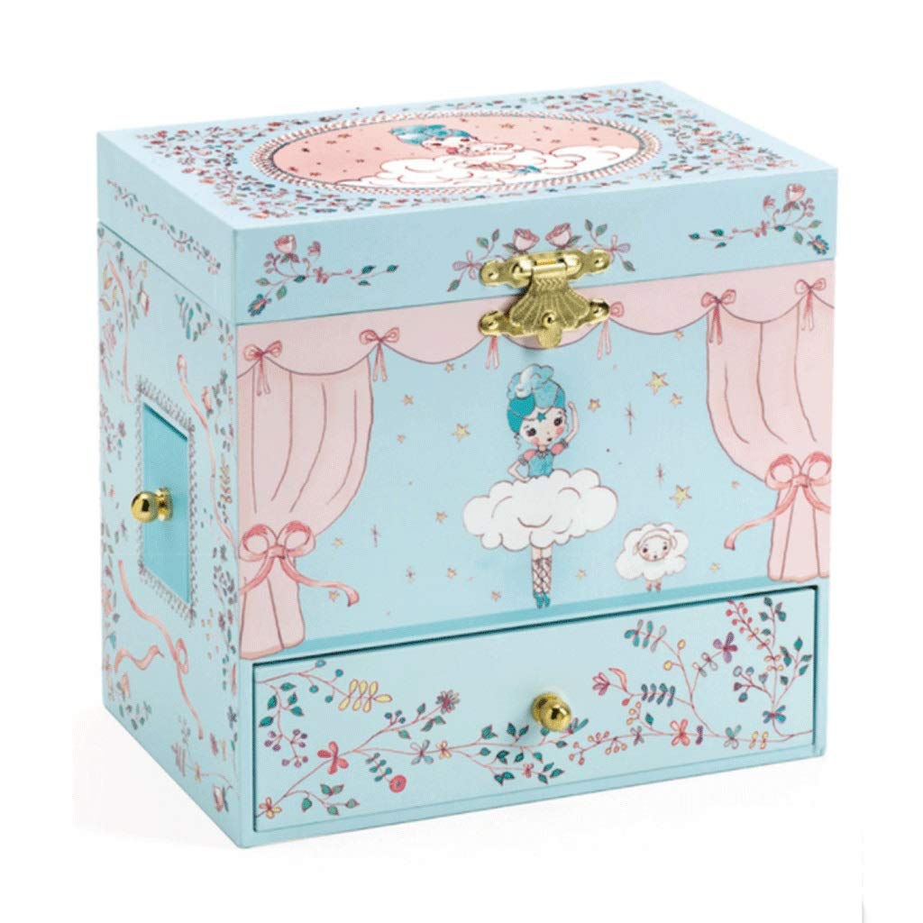 XXCCHH Wooden Music Box with Rotating Ballet Girl - Handcrafted Jewelry Box & Unique Christmas, New Year Gift for Her - Perfect for Home Decor, Birthday, Anniversary & Special Occasions (Color: A)