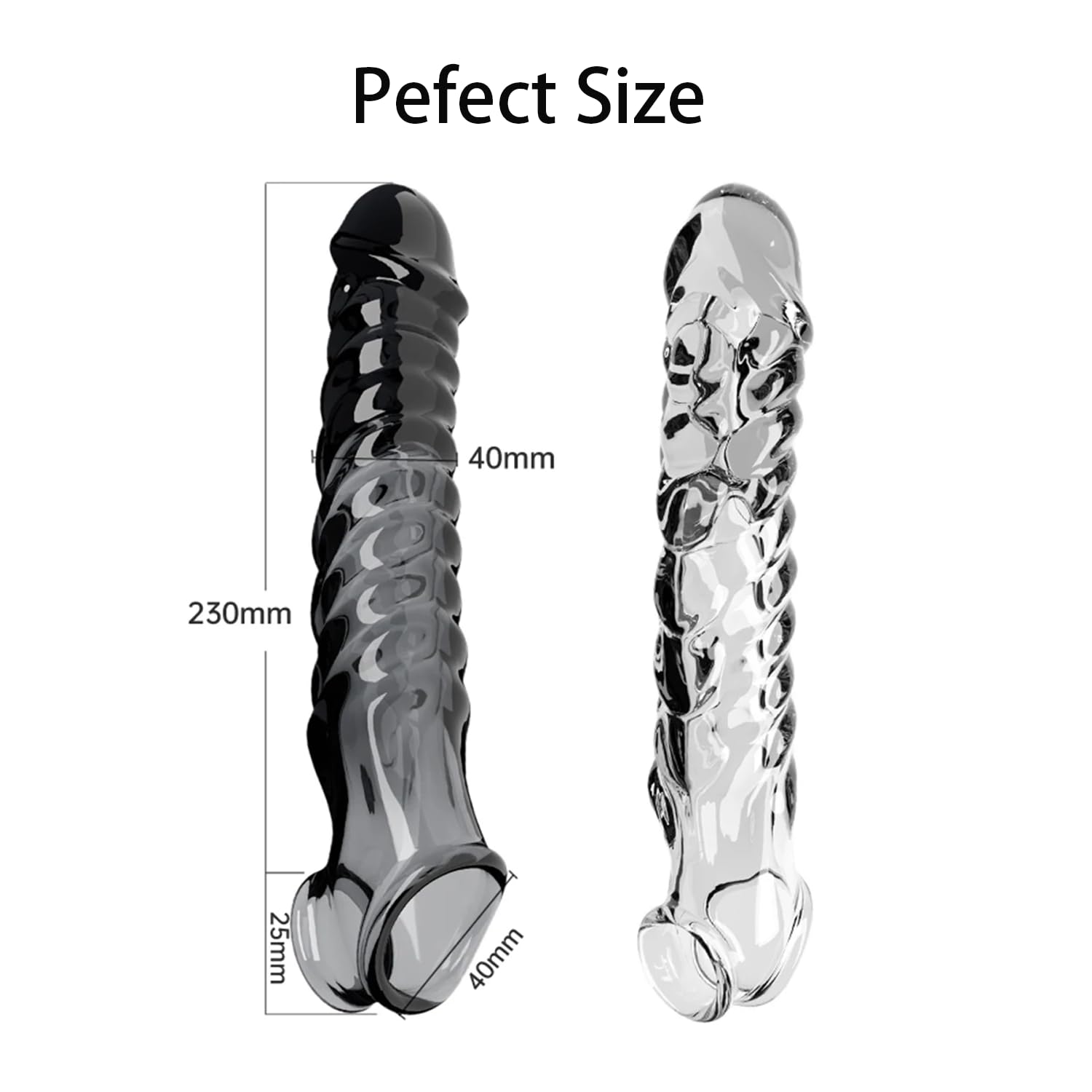 Premium Transparent Penis Sleeve & Extender for Men - Girth Enhancer, Couples Sex Toy with Extension & Pump Features for Enhanced Pleasure - Perfect for Spicing Up Intimate Moments & Role Play Scenarios