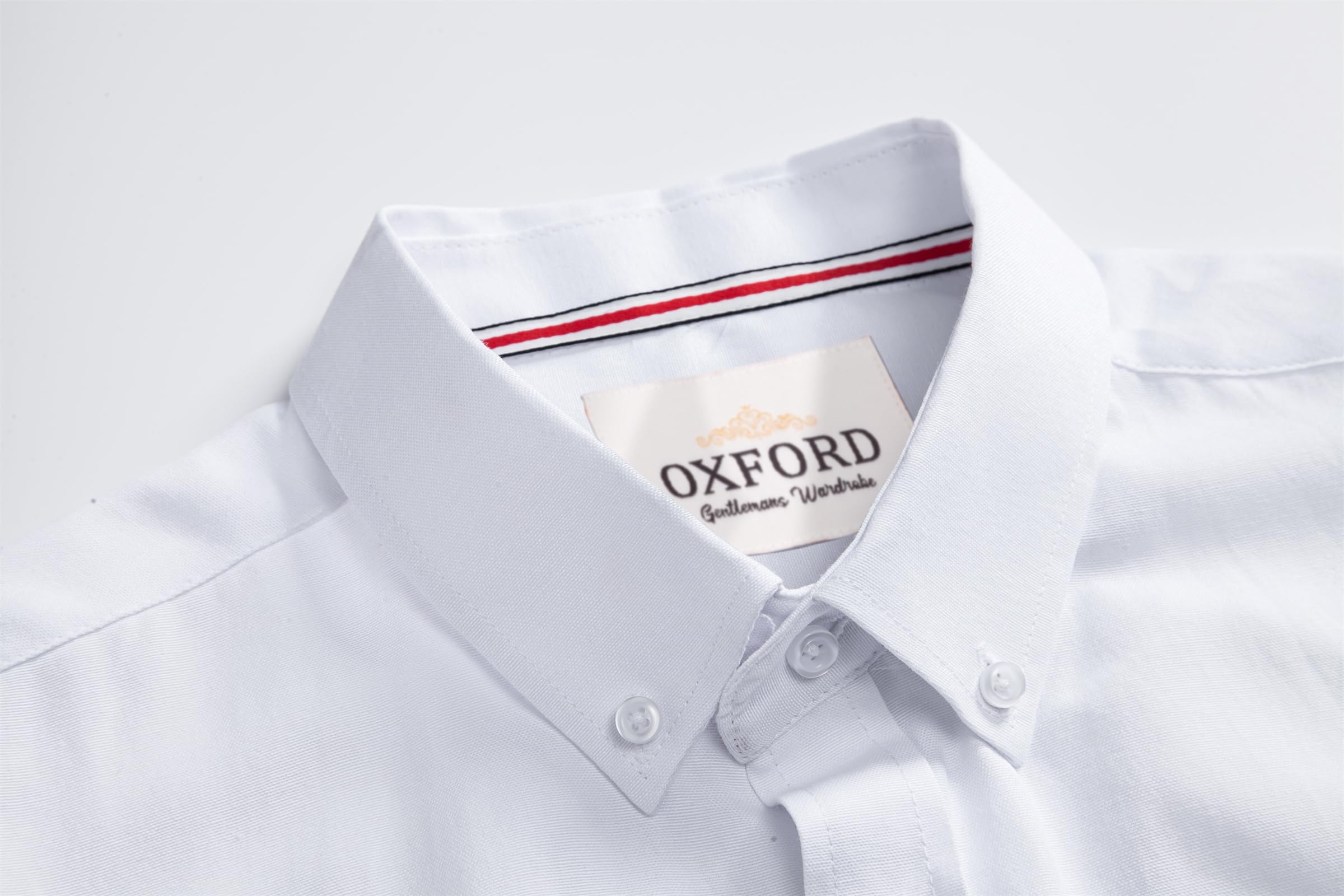 Men's Slim Fit Oxford Shirt - Long Sleeve Lightweight Button Down Dress Shirt with Chest Pocket | Business Casual & Office Wear