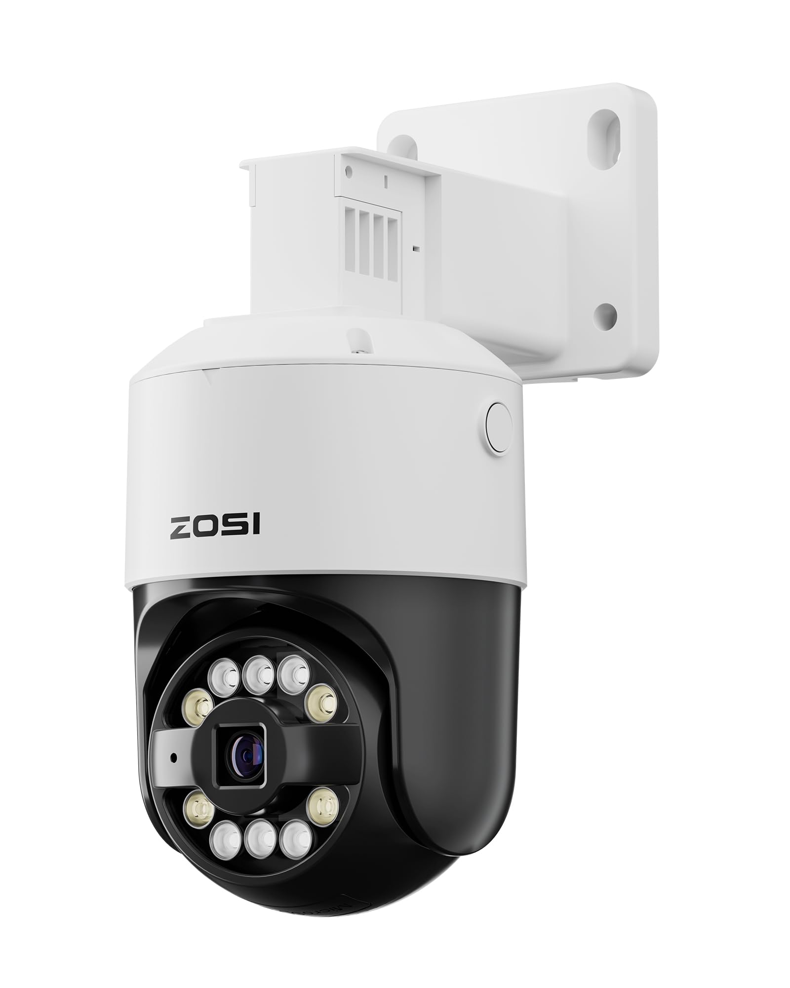 ZOSI 4K PoE Outdoor Security Camera with AI Smart Detection - 8MP HD Pan & Tilt, Starlight & Color Night Vision, Smart Light Alarm, 2-Way Audio, Cloud/SD Storage - Compatible with POE NVR for Home & Business Surveillance