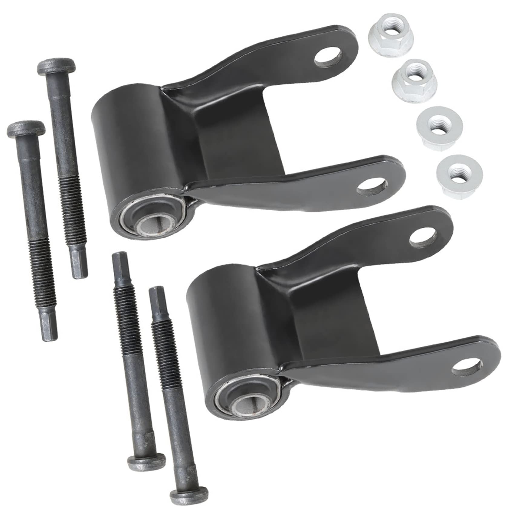 1994-2002 Dodge Ram 2500 3500 Rear Leaf Spring Shackle Replacement Kit - 3 Inch Wide Heavy Duty Suspension Upgrade for Off-Road & Towing | Fits 722022 Models