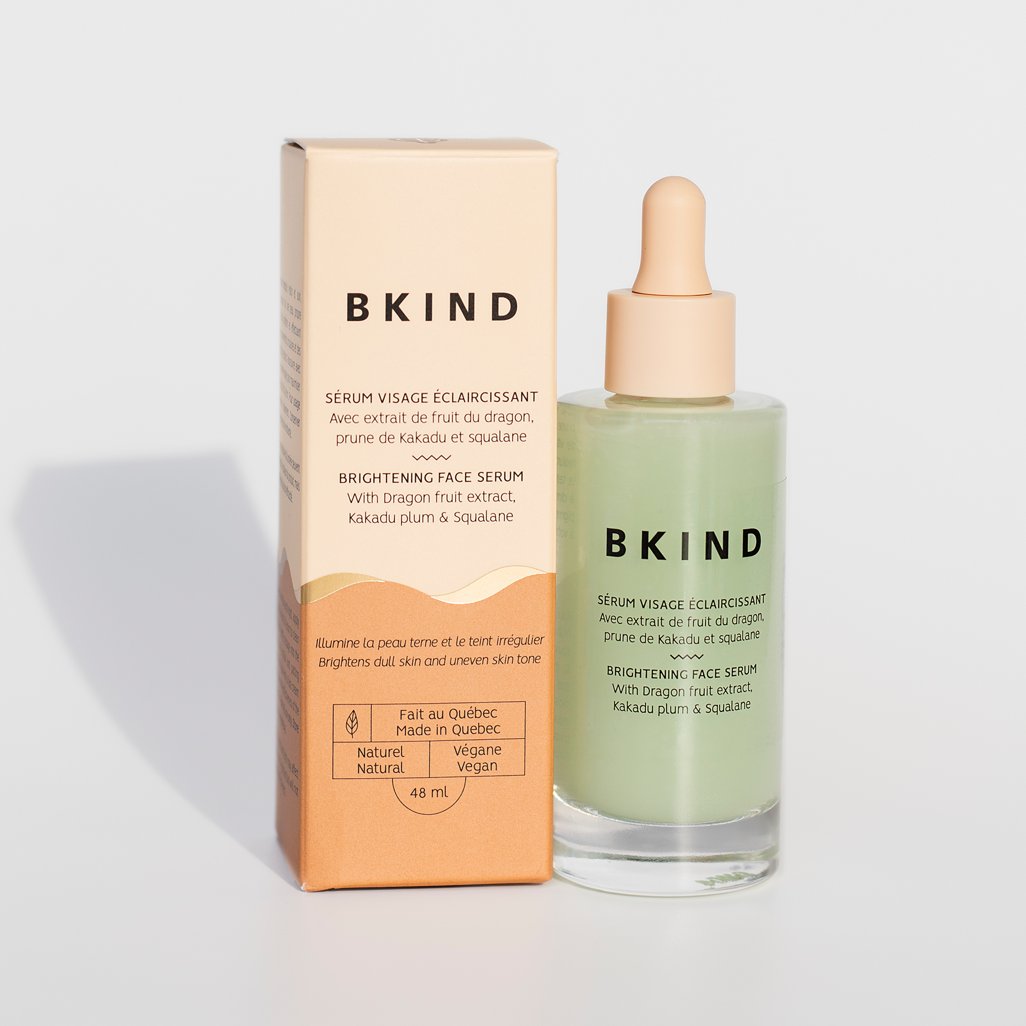 Vitamin C & Squalane Brightening Face Serum - Anti-Aging, Glowing Skin Care for Day & Night Use