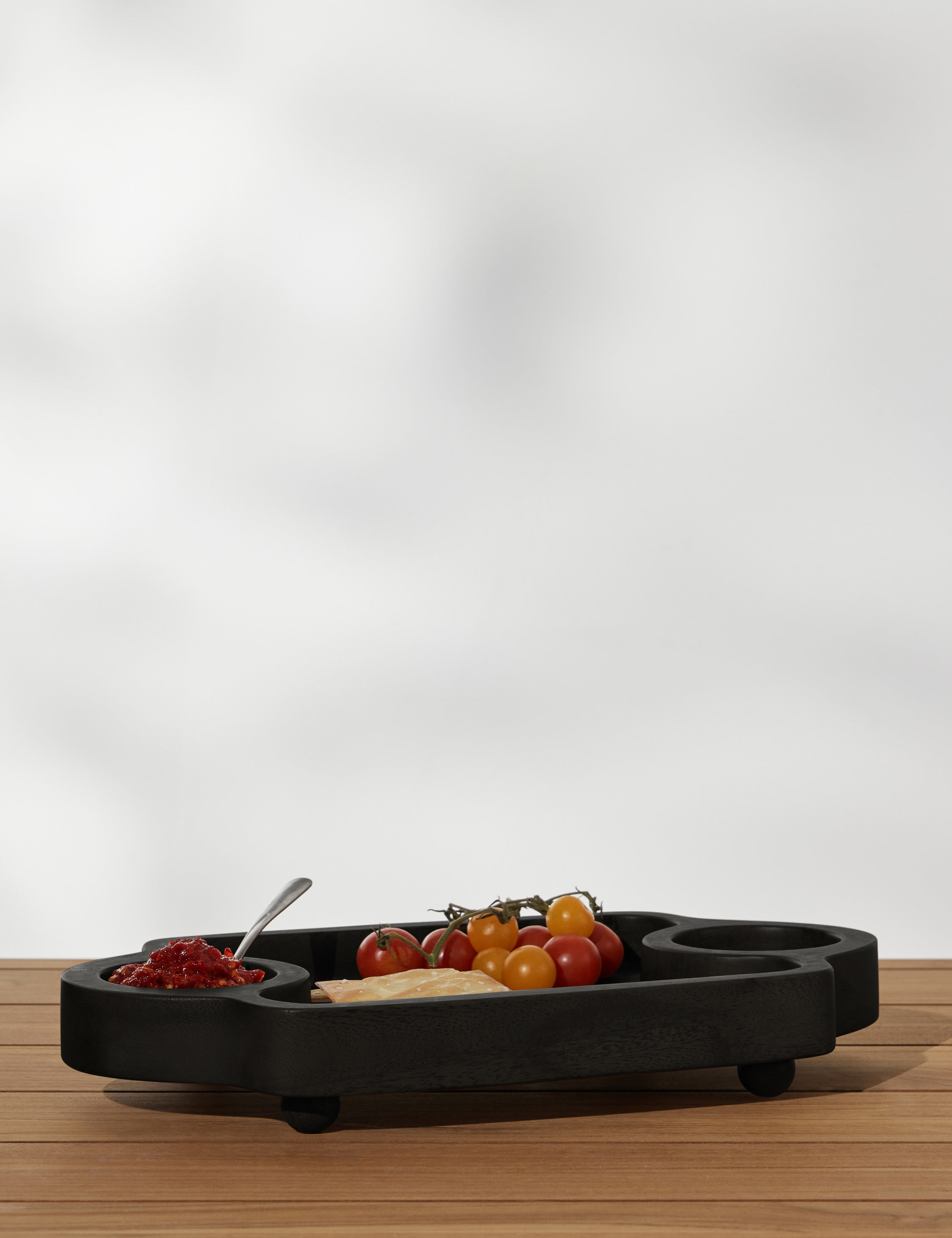 Sarah Sherman Samuel Divided Serving Tray - Stylish Wooden Appetizer Platter for Cheese, Charcuterie & Entertaining - Perfect for Parties, Weddings & Home Decor