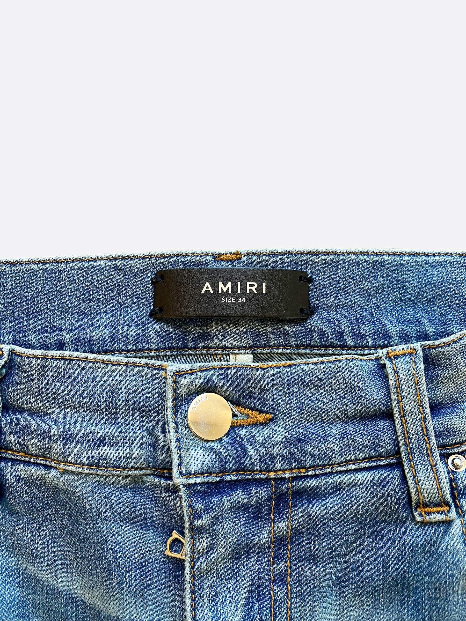 Amiri Indigo Distressed MX1 Jeans for Men - Premium Denim Pants with Ripped Details | Perfect for Casual Wear, Street Style & Night Out