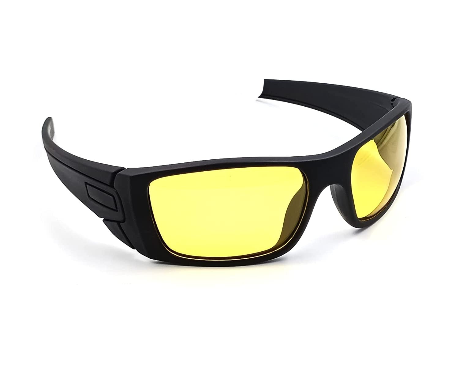 Anti-Glare Wraparound Night Driving Sunglasses for Men & Women - HD Vision, UV Protection, Comfort Fit - Perfect for Low Light Conditions & Road Trips