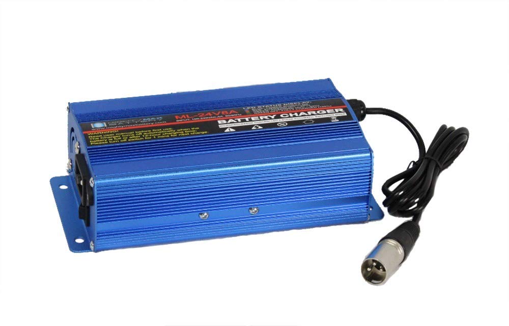 Mighty Max 24V 8A Battery Charger for Shoprider Sprinter XL 3 & XL 4 Deluxe Mobility Scooters - Fast Charging, Reliable Power Supply for Daily Commuting & Outdoor Adventures