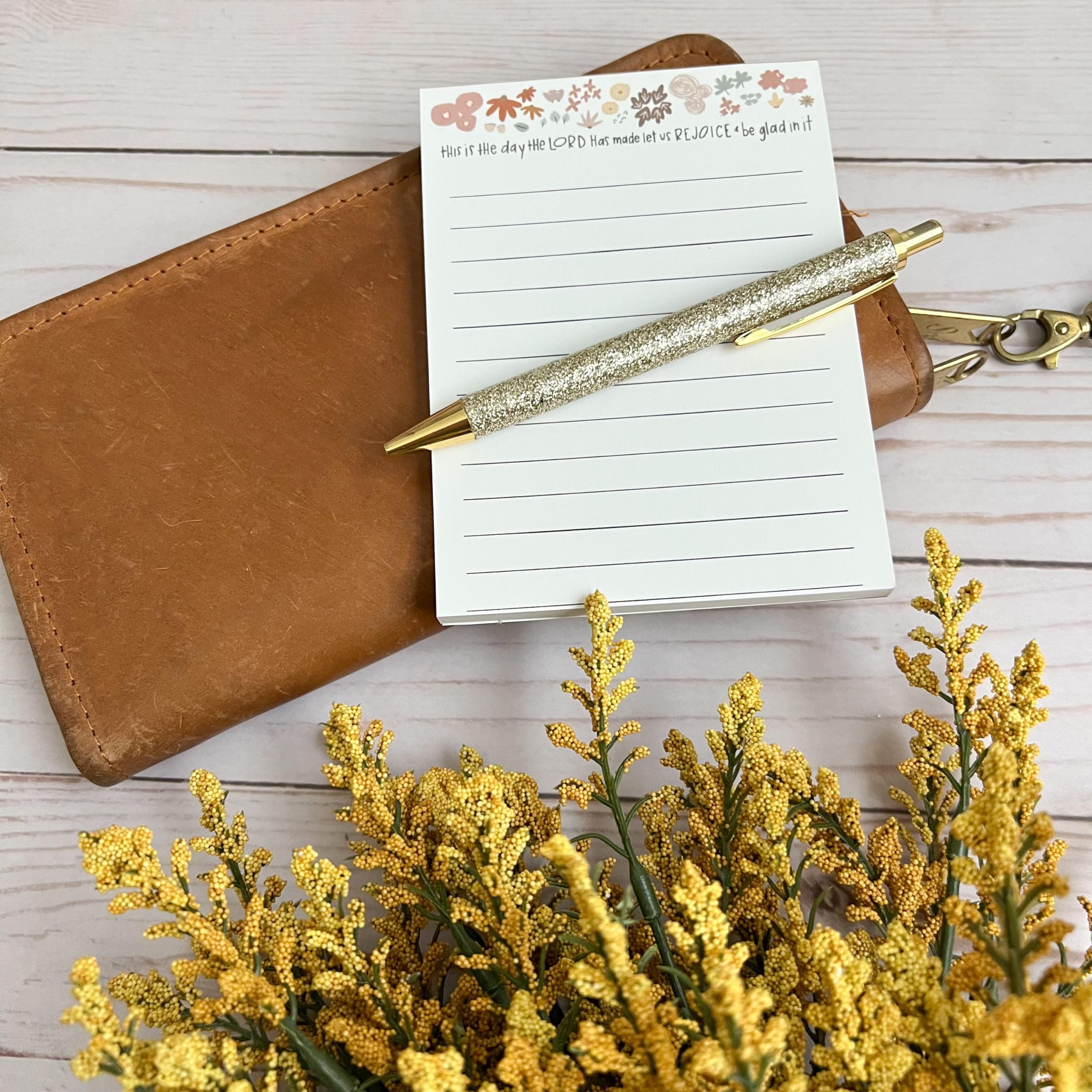 Christian Notepads & Faith Notes - Personalized Lined To-Do Notepad with Sticky Notes | Perfect for Bible Study, Prayer Journaling & Daily Planning