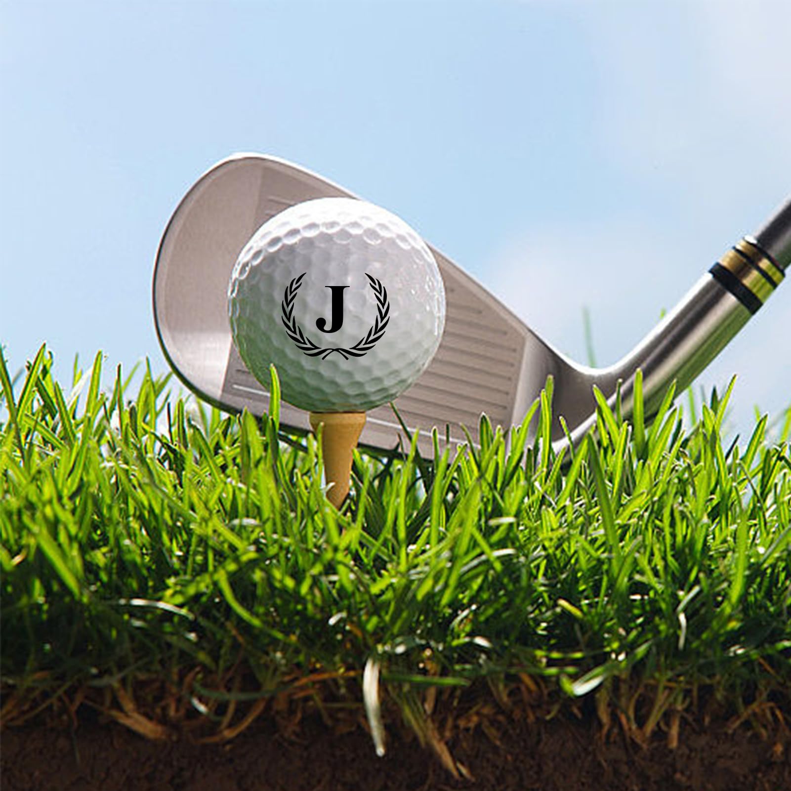 Personalized Golf Balls with Initials - Unique Golf Gifts for Men, Dad, Mom & Golf Lovers (6 Pack) - Perfect for Birthdays, Father's Day & Golf Tournaments
