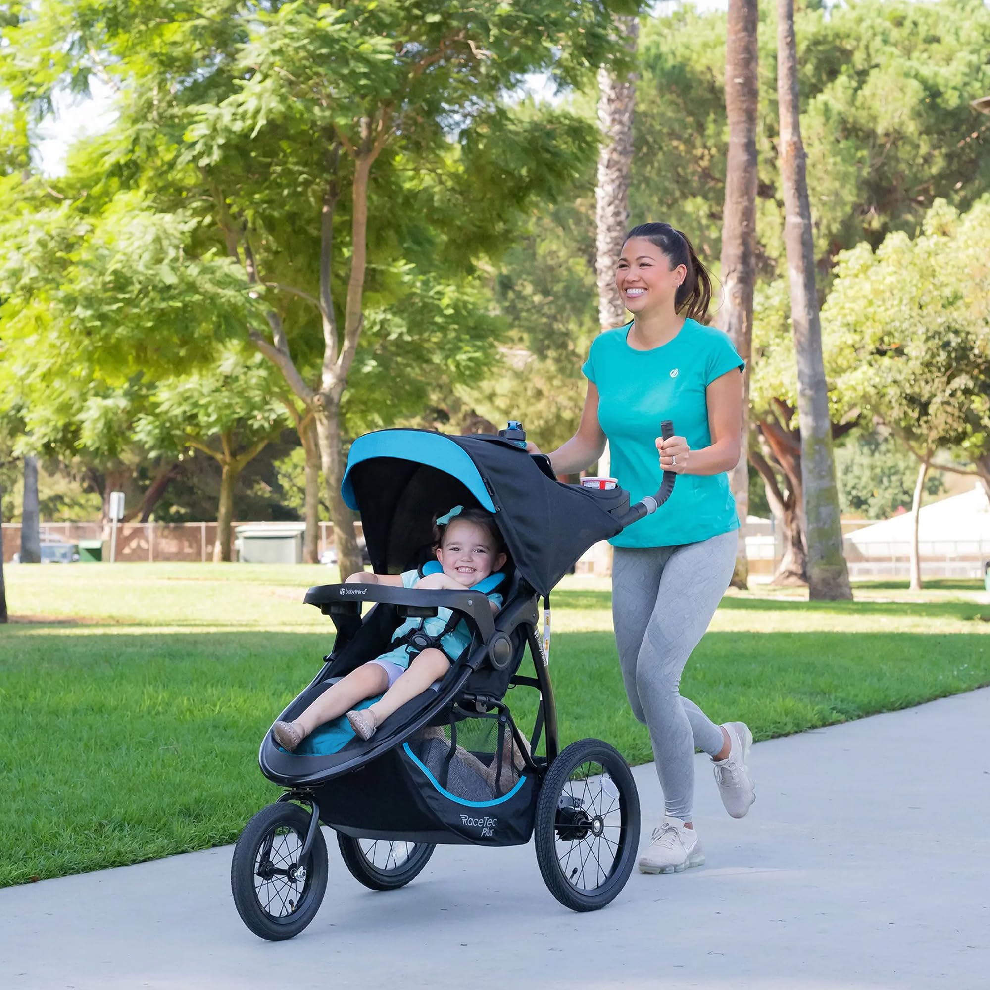 Baby Trend Expedition® Race Tec™ Plus Jogger Stroller - Ultra Marine Blue | Lightweight All-Terrain Jogging Stroller for Active Parents | Perfect for Running, Hiking & Outdoor Adventures with Baby