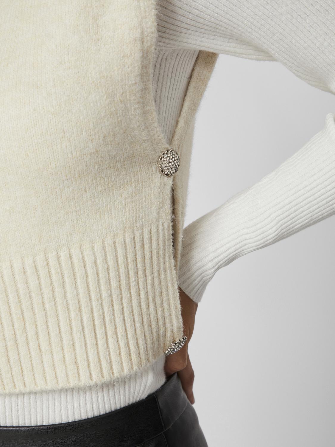 Lyra Knitted Sleeveless Top for Women - Soft Cotton Summer Tank Top in Birch Color | Perfect for Beach, Casual Wear & Layering