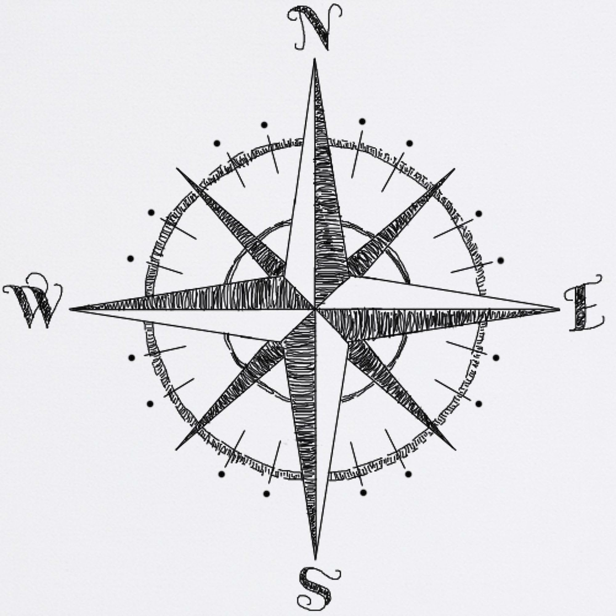 Compass Rose Non-Slip Rubber Gaming Mouse Pad - Perfect for Office, Home & Gaming Setup - Durable Desk Accessory for PC & Laptop