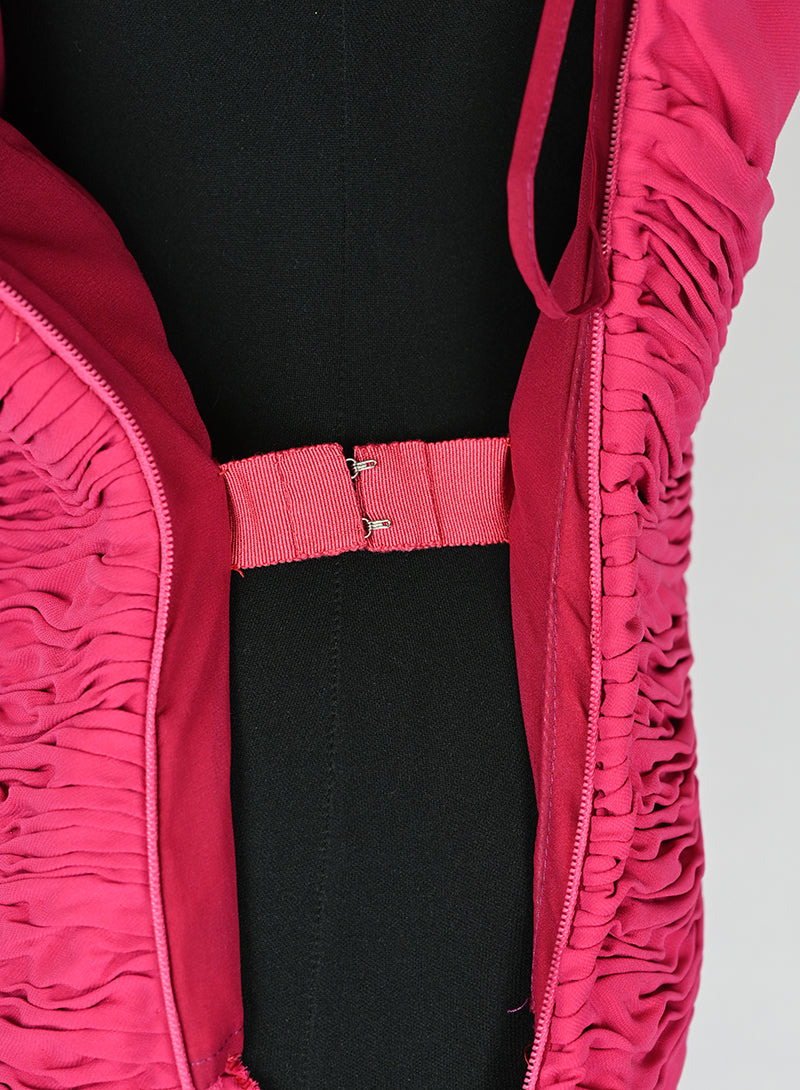 Valentino Fuchsia One-Shoulder Long Dress Size 42 - Perfect for Evening Galas, Red Carpet Events & Special Occasions