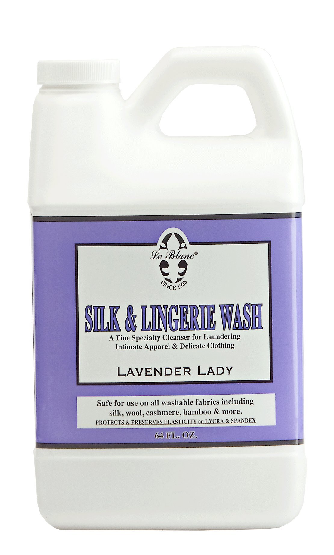 Le Blanc® Lavender Silk & Lingerie Wash - 64 FL. OZ. (3 Pack) | Gentle Delicate Fabric Detergent for Silk, Lace & Intimates | Perfect for Hand Washing & Machine Wash Delicates