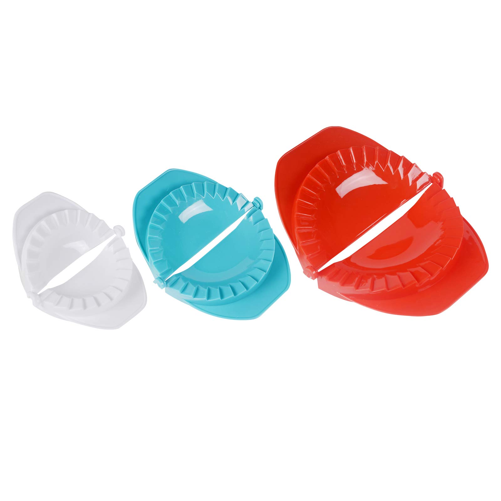 Homtoozhii Dumpling Maker Press Set - 3 Sizes Plastic Dumpling Molds for Empanadas, Gyoza & Potstickers | Easy Asian Cooking & Party Food Prep