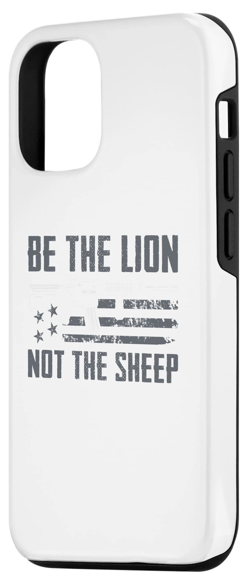 iPhone 12/12 Pro Protective Case - 2nd Amendment AR15 Gun Design | Durable Phone Cover for Shooting Range & Outdoor Activities | USA Flag Patriotic Style